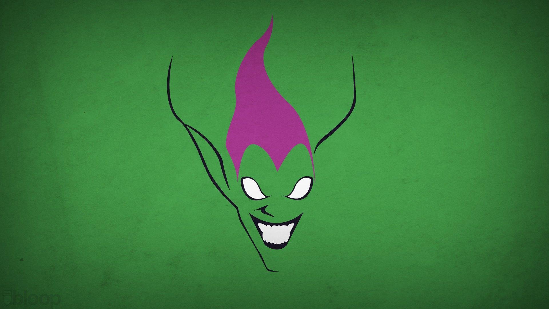 1920x1080 Marvel Comics Villains Minimalism Blo0p Blo0p Villains Green Goblin Wallpaper:1920x1080