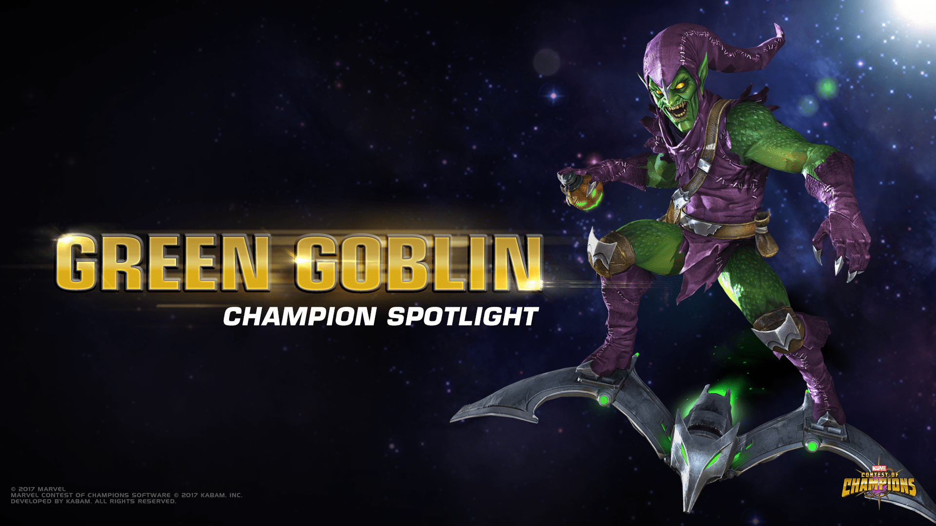 1920x1080 CHAMPION SPOTLIGHT GOBLIN. Marvel Contest of Champions