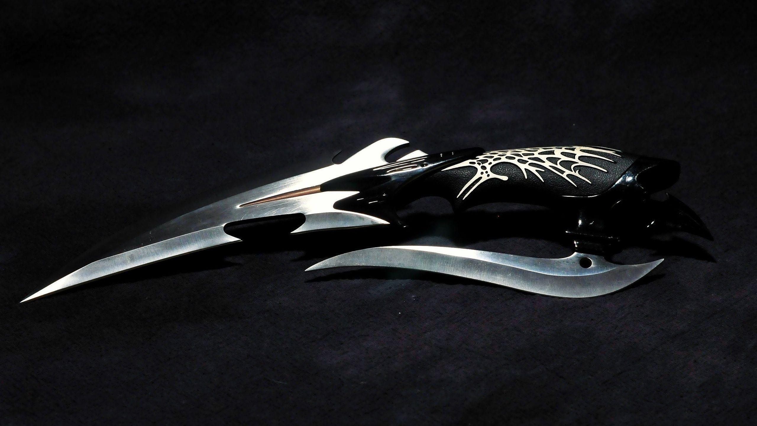 2560x1440 Download desktop wallpaper Dagger with two blades