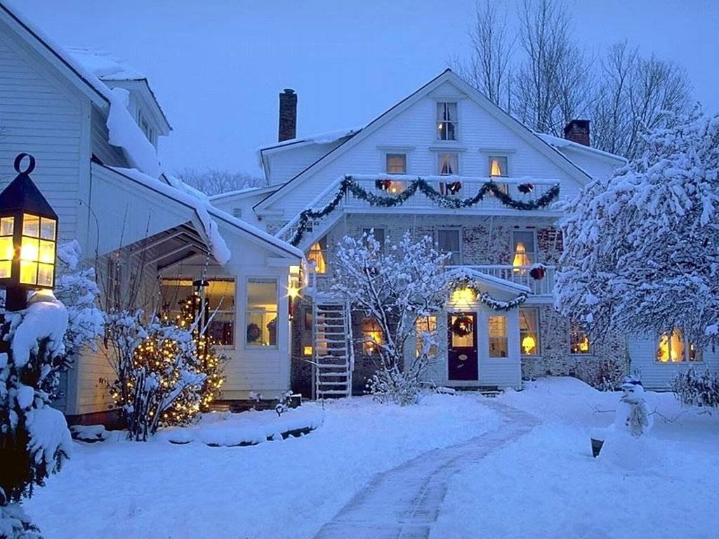 1024x768 Christmas Winter Scenes Desktop Wallpaper