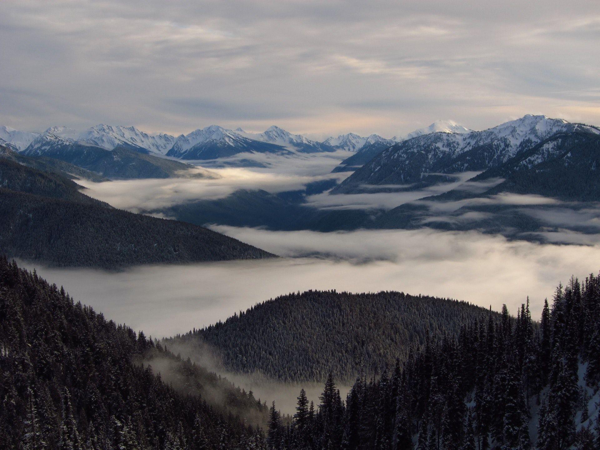 1920x1440 Foggy Mountains Laptop Full HD 1080P HD 4k Wallpaper, Image, Background, Photo and Picture