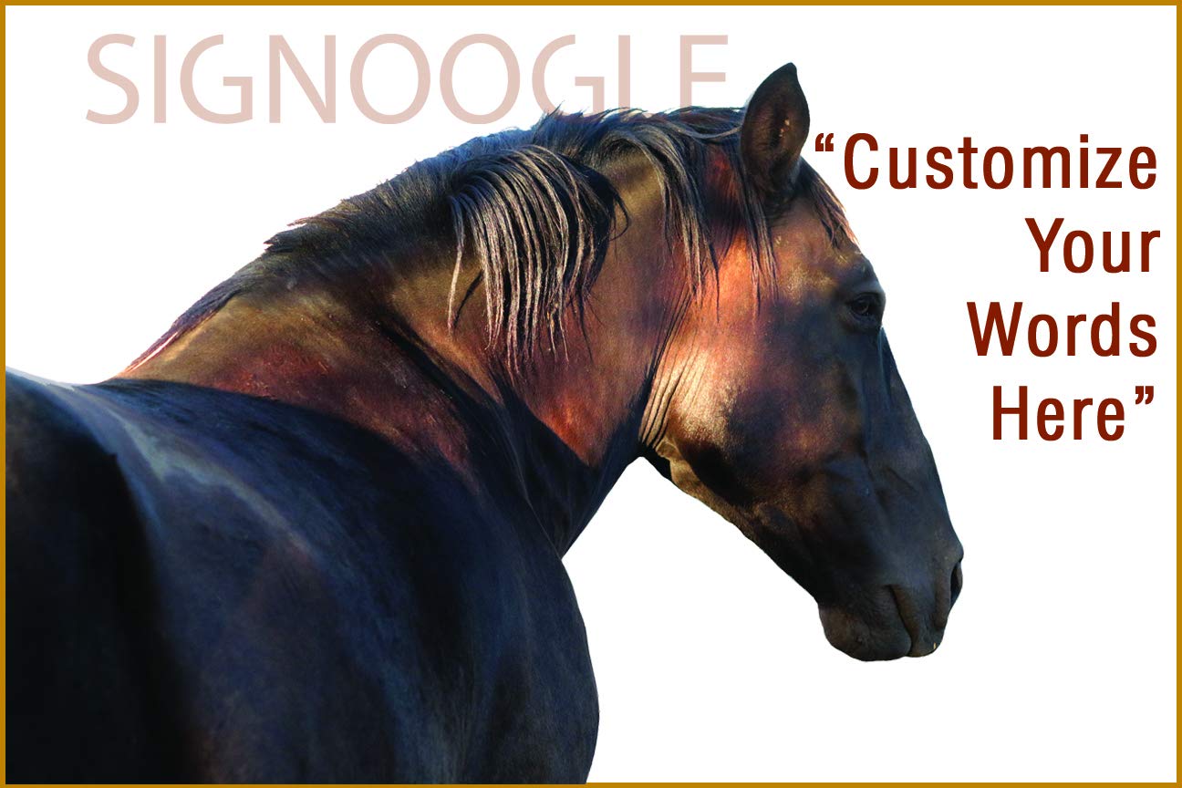 1296x864 Buy SIGNOOGLE Brown Horse Customize Wallpaper Gift Personalized Your Words Quotes Wall Poster High Resolution Image 18 x 12 inch Online at Low Prices in India