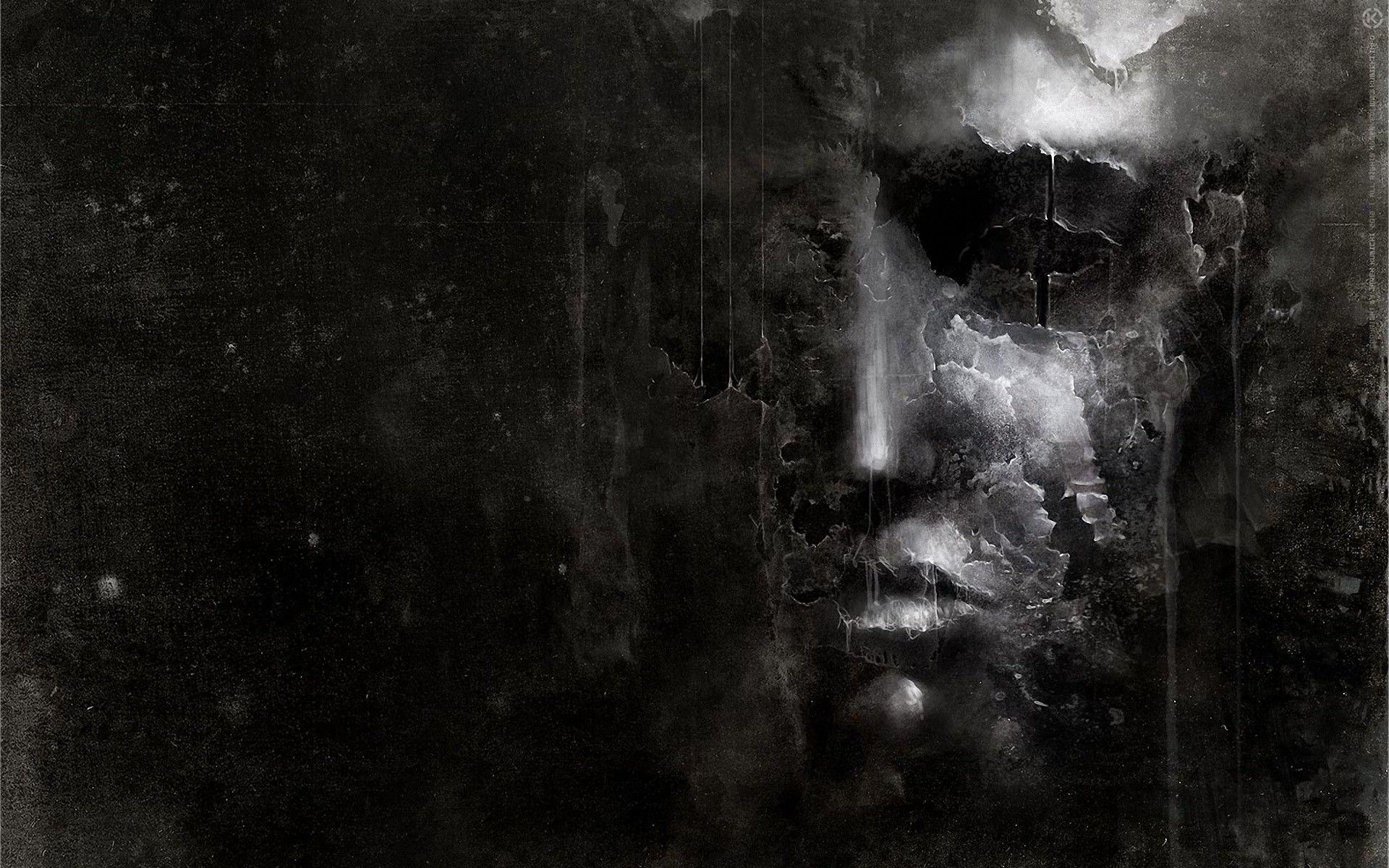 1920x1200 abstract, black, dark, faces - Background