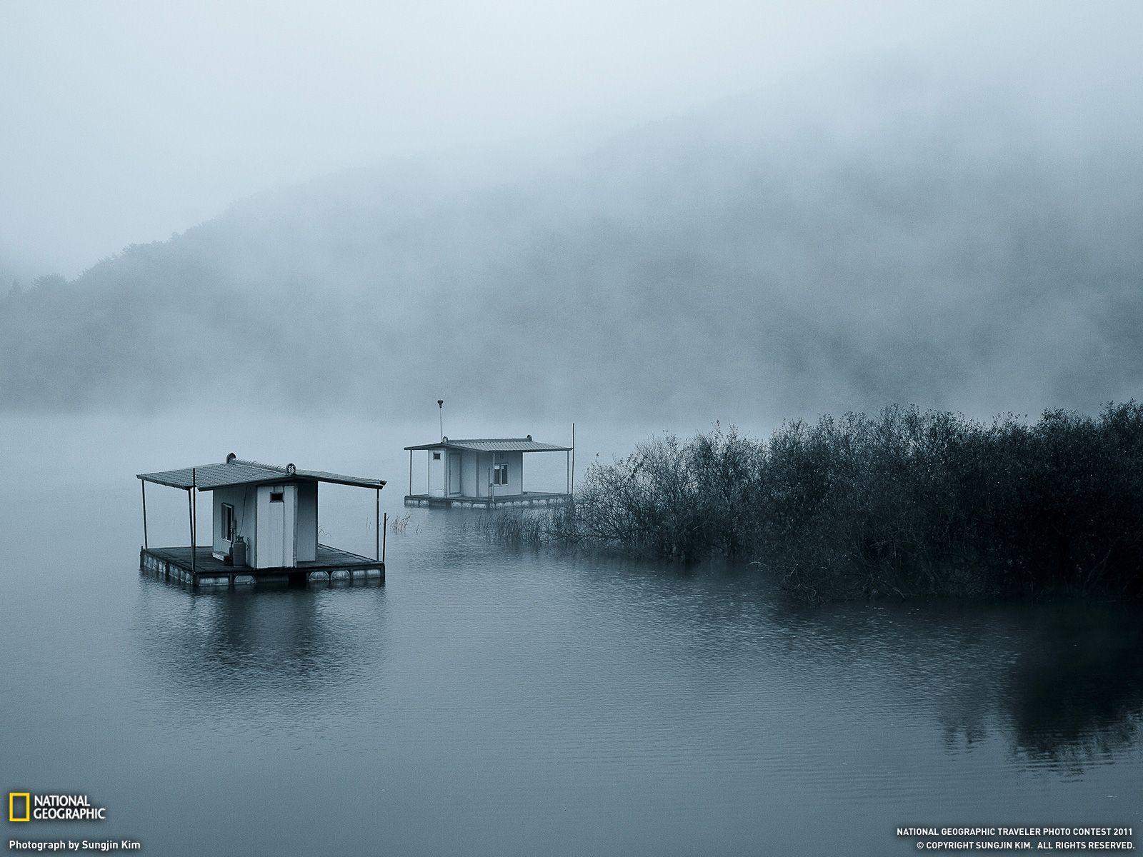 1600x1200 Dawn, Hwacheon, South Korea. Places. South korea