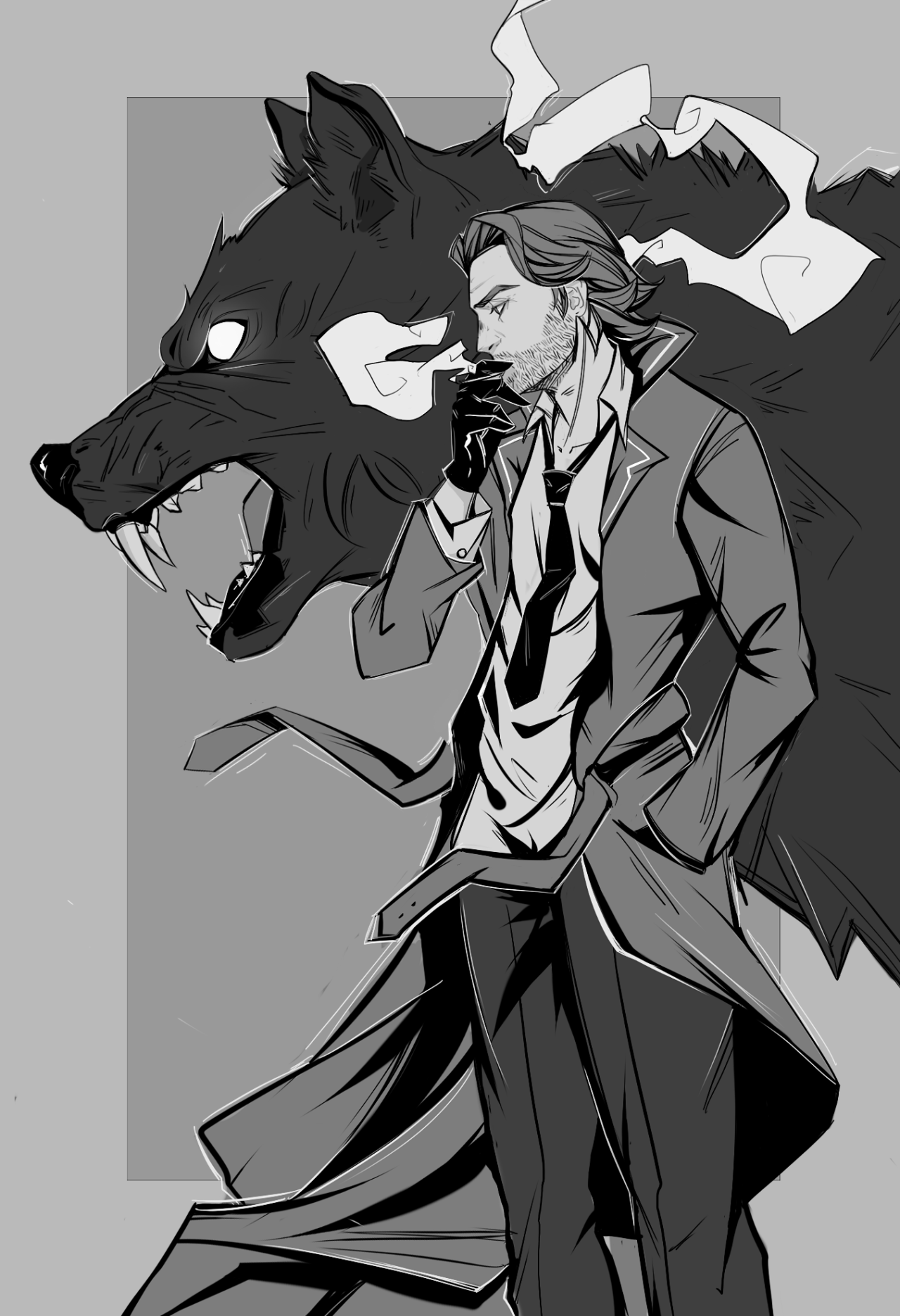1280x1872 the wolf among us. twau. fables. bigby wolf. The wolf among us, Wolf art, Character art