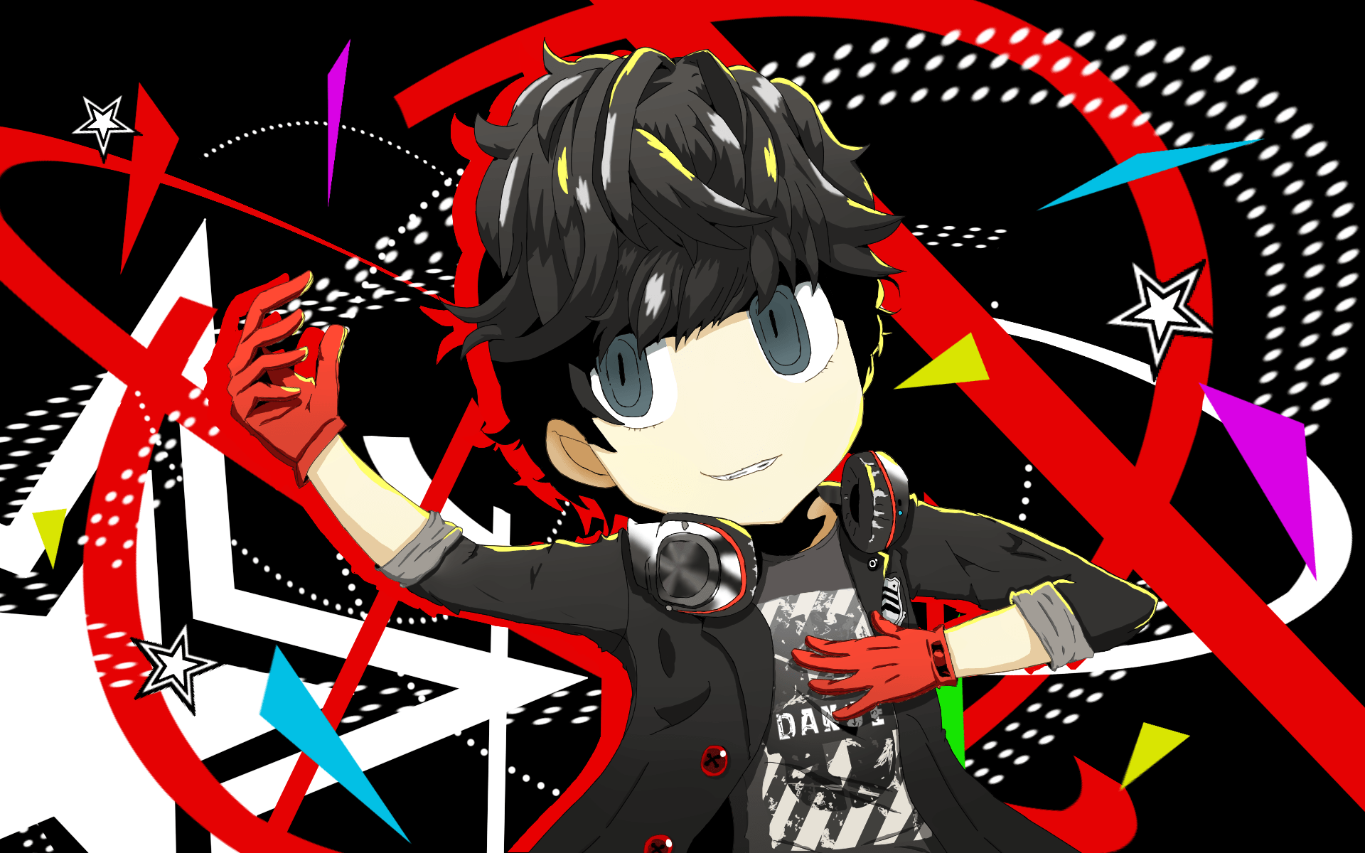 1920x1200 Akira Persona Q X Dancing Star Night
