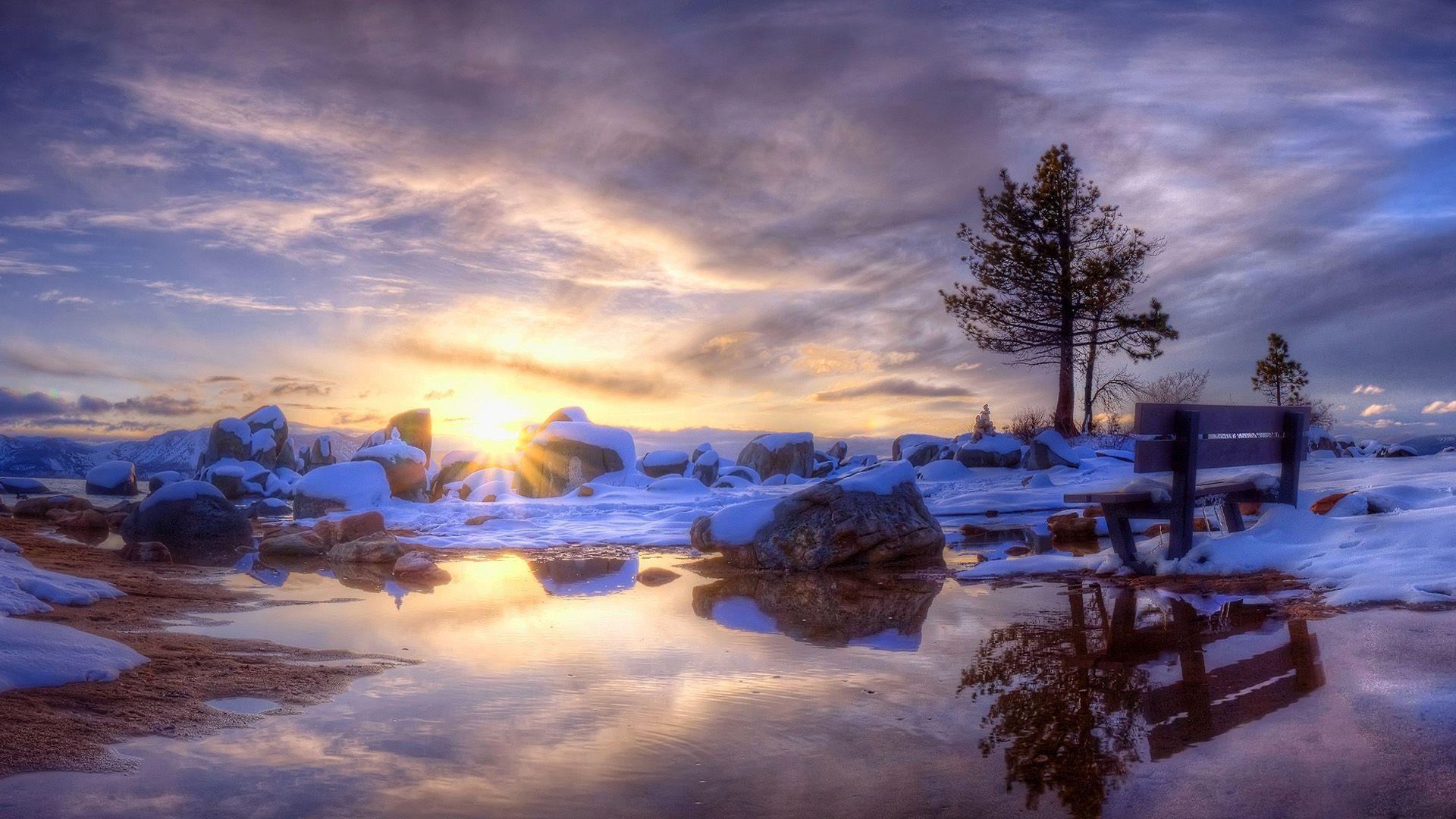 1920x1080 Scenic Beach Wallpaper Picture Beach Background Winter Forest 1920x1080