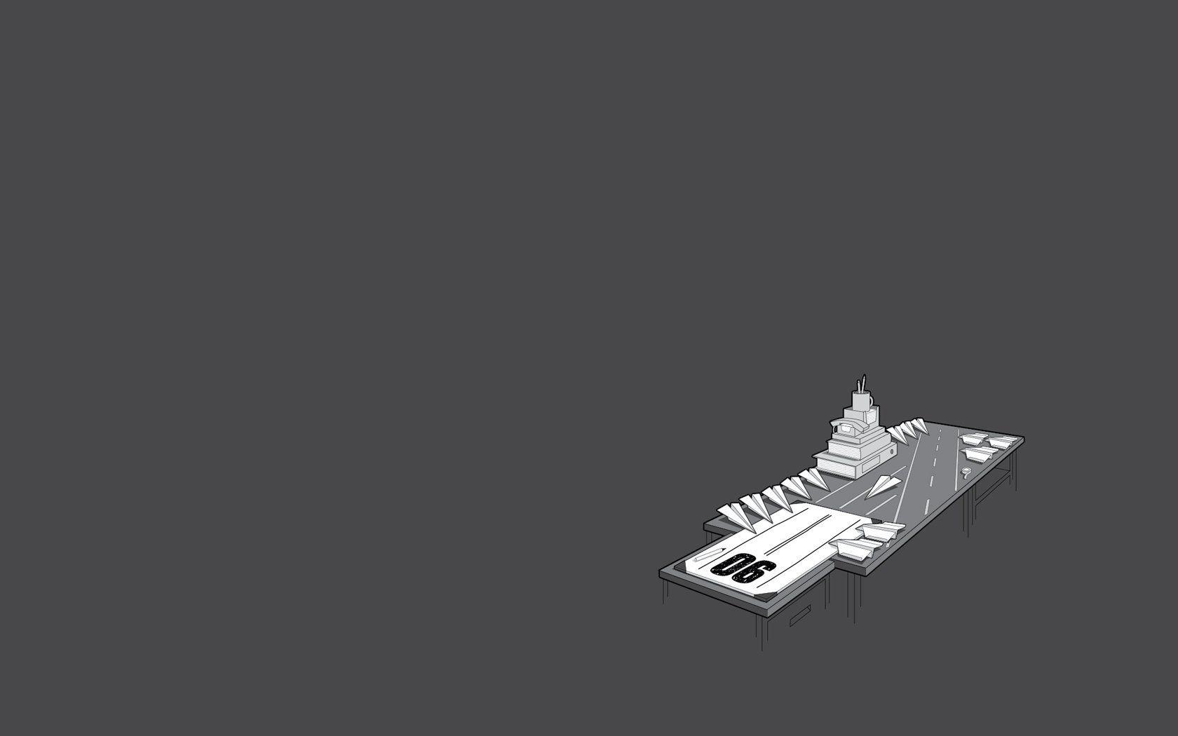 1680x1050 Paper Plane Funny Wallpaper