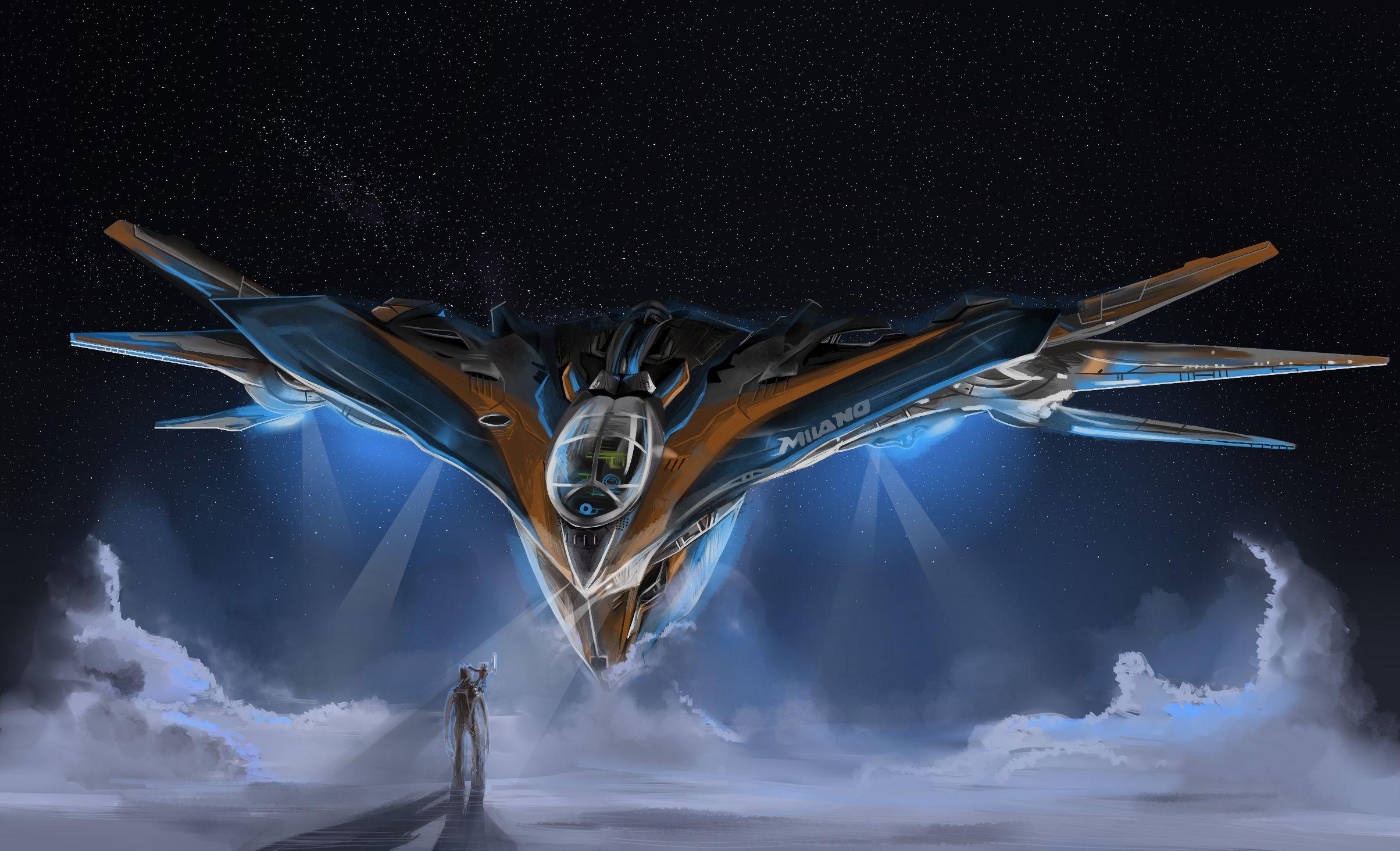2408x1464 Spaceship From Guardians Of The Galaxy