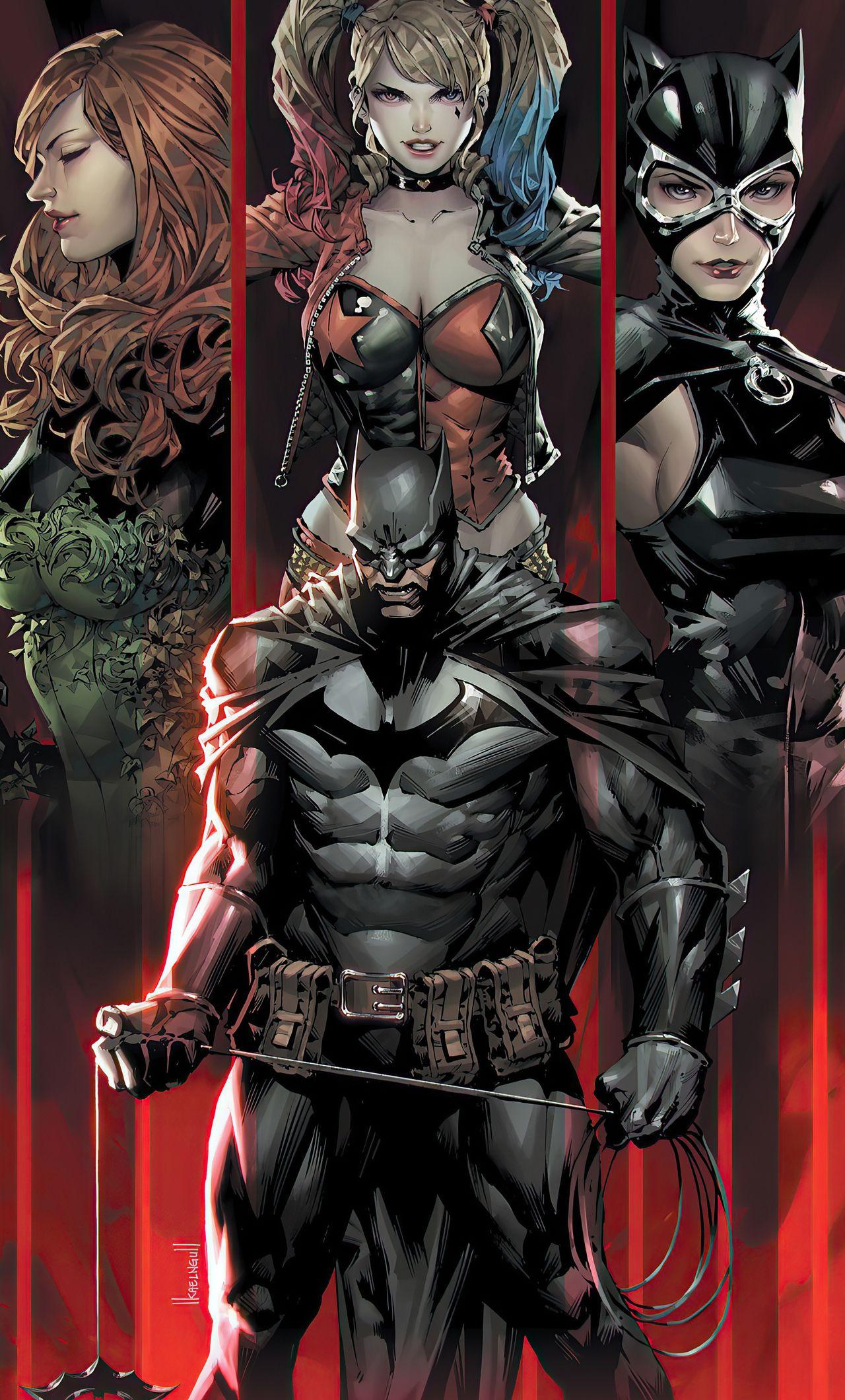 1280x2120 Dc Villain Trinity iPhone HD 4k Wallpaper, Image, Background, Photo and Picture