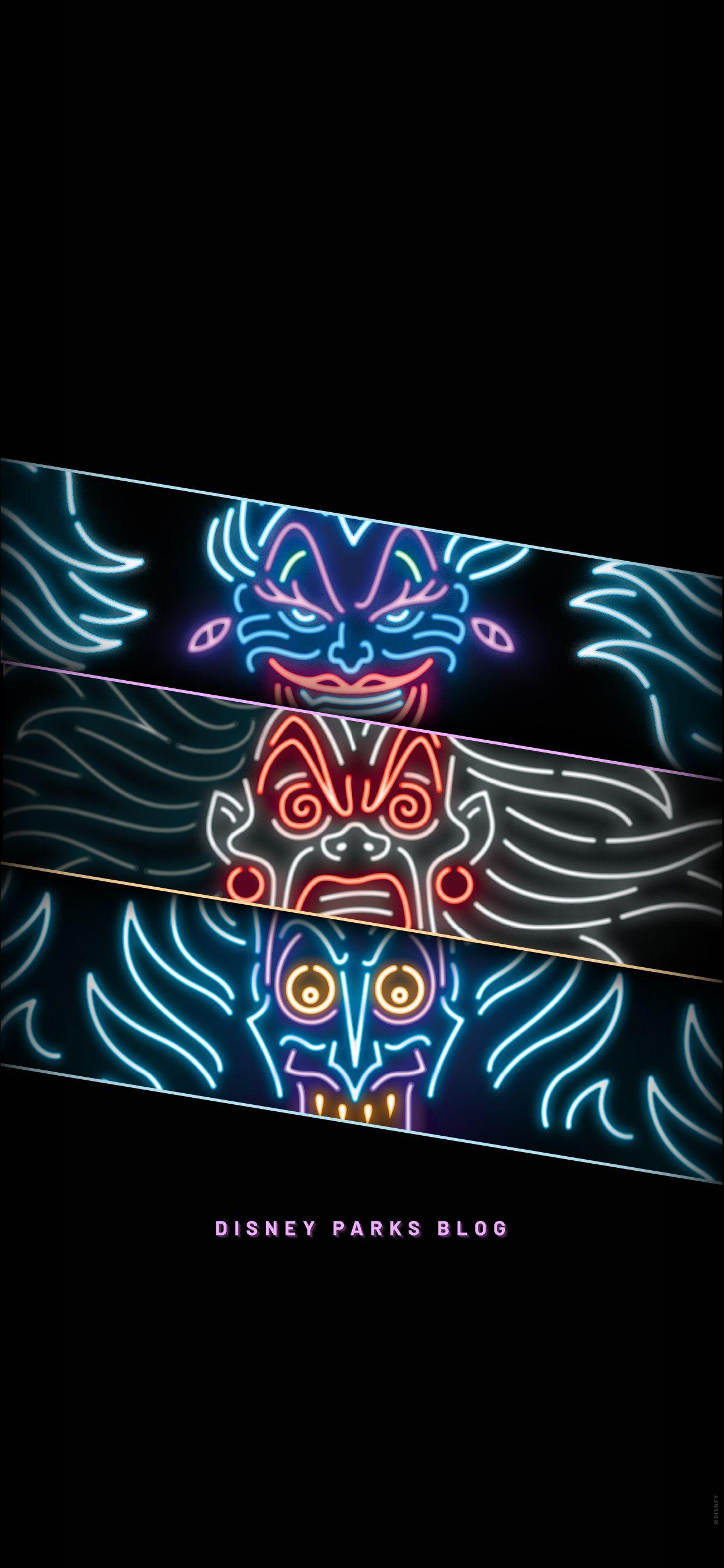 1242x2688 Halloween Villains Wallpaper