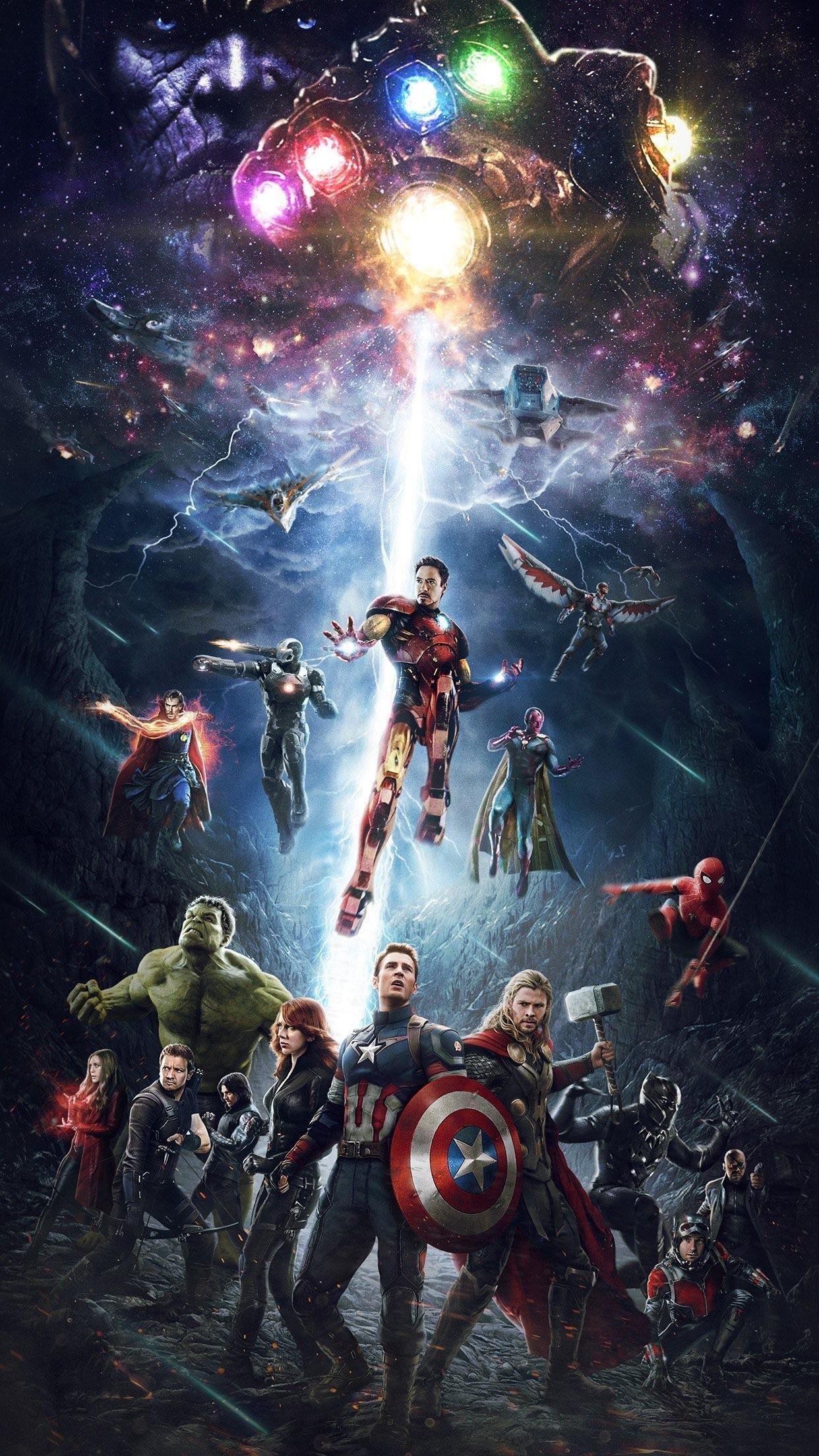 1242x2208 Avengers Phone Wallpaper. Marvel superheroes, Marvel wallpaper, Marvel heroes
