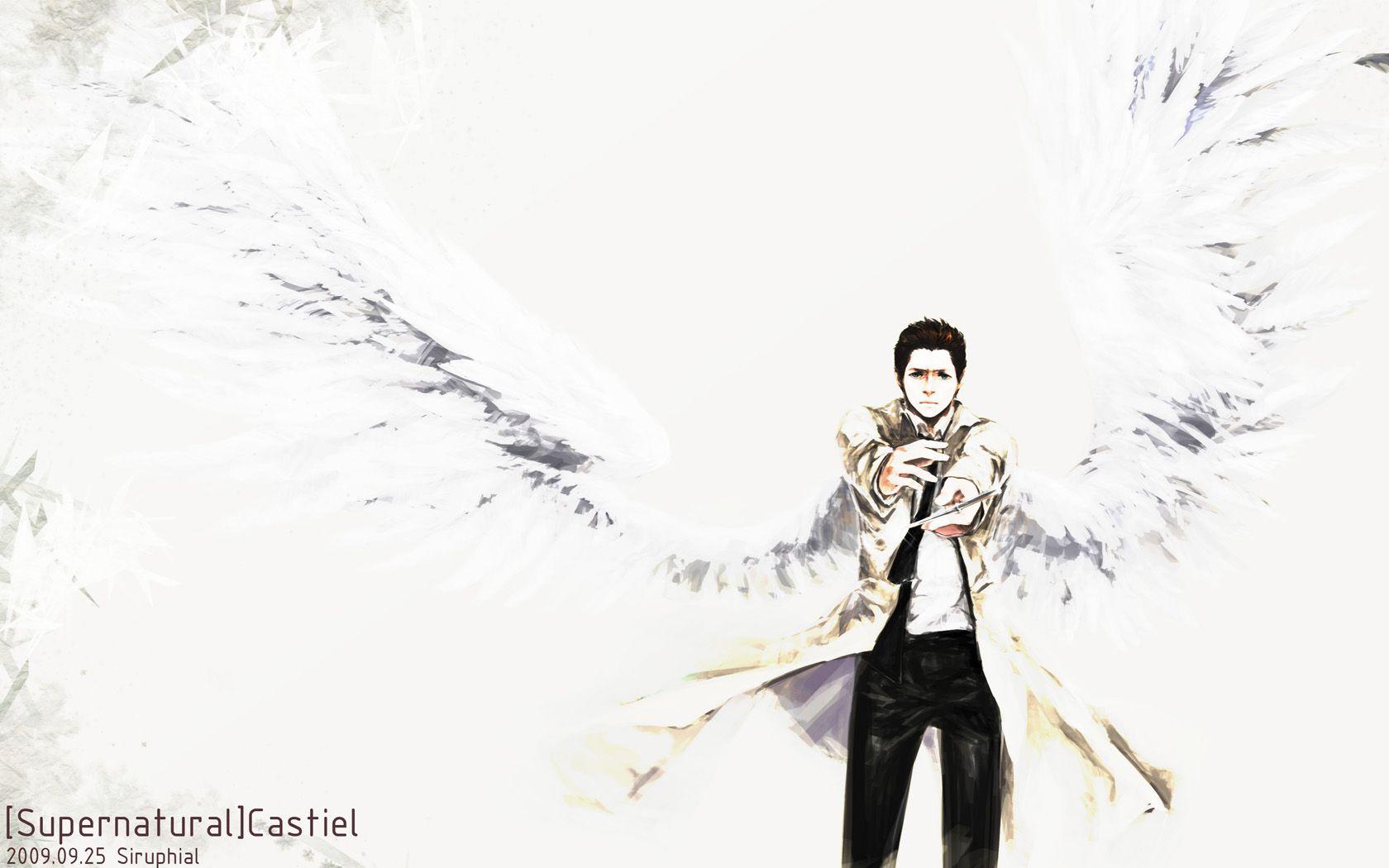 1680x1050 Supernatural Castiel Wallpaper