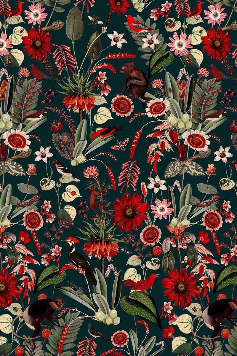 800x1200 Passion Fruit Flower Pattern