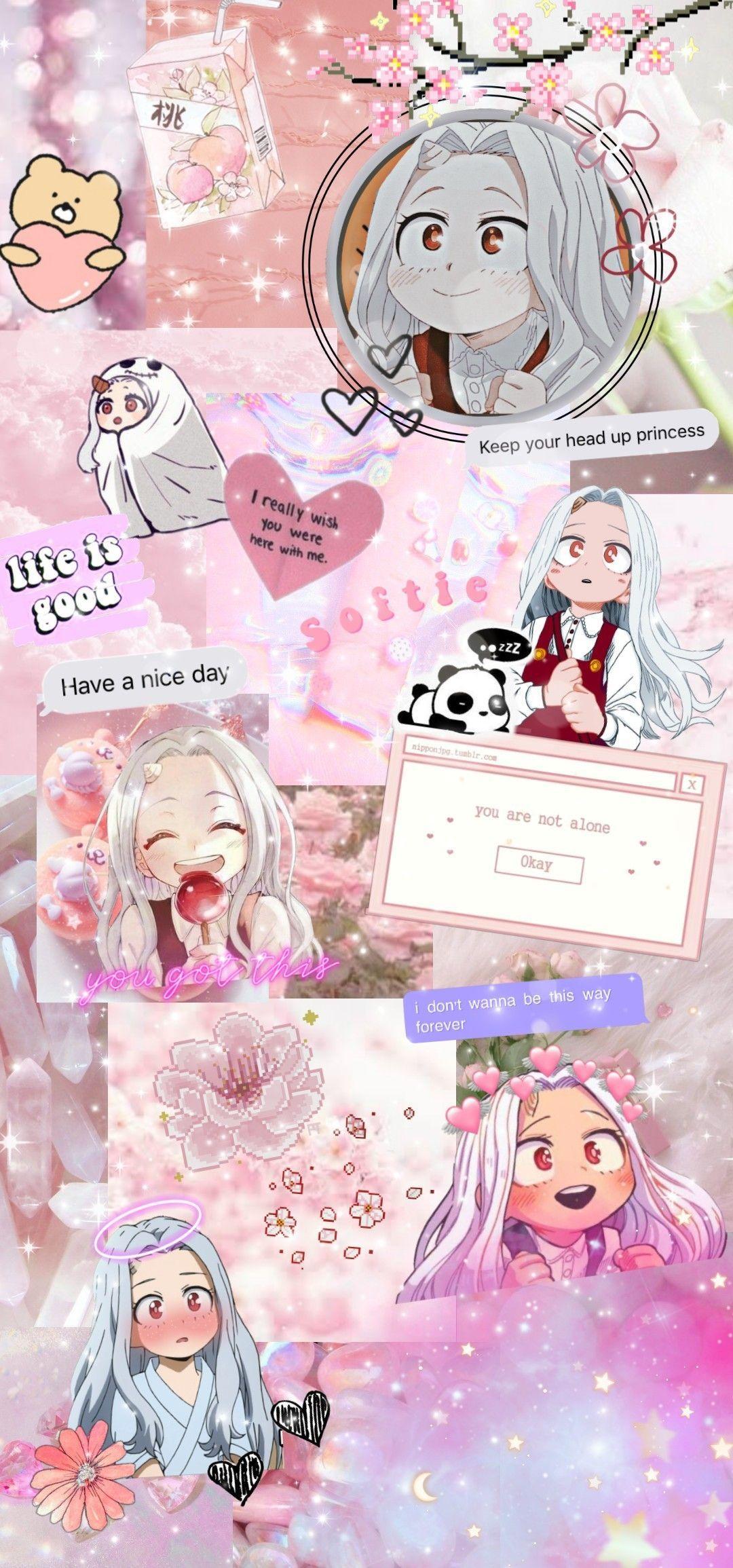 1080x2310 eri collage wallpaper. Pink wallpaper anime, Anime wallpaper iphone, Hero wallpaper