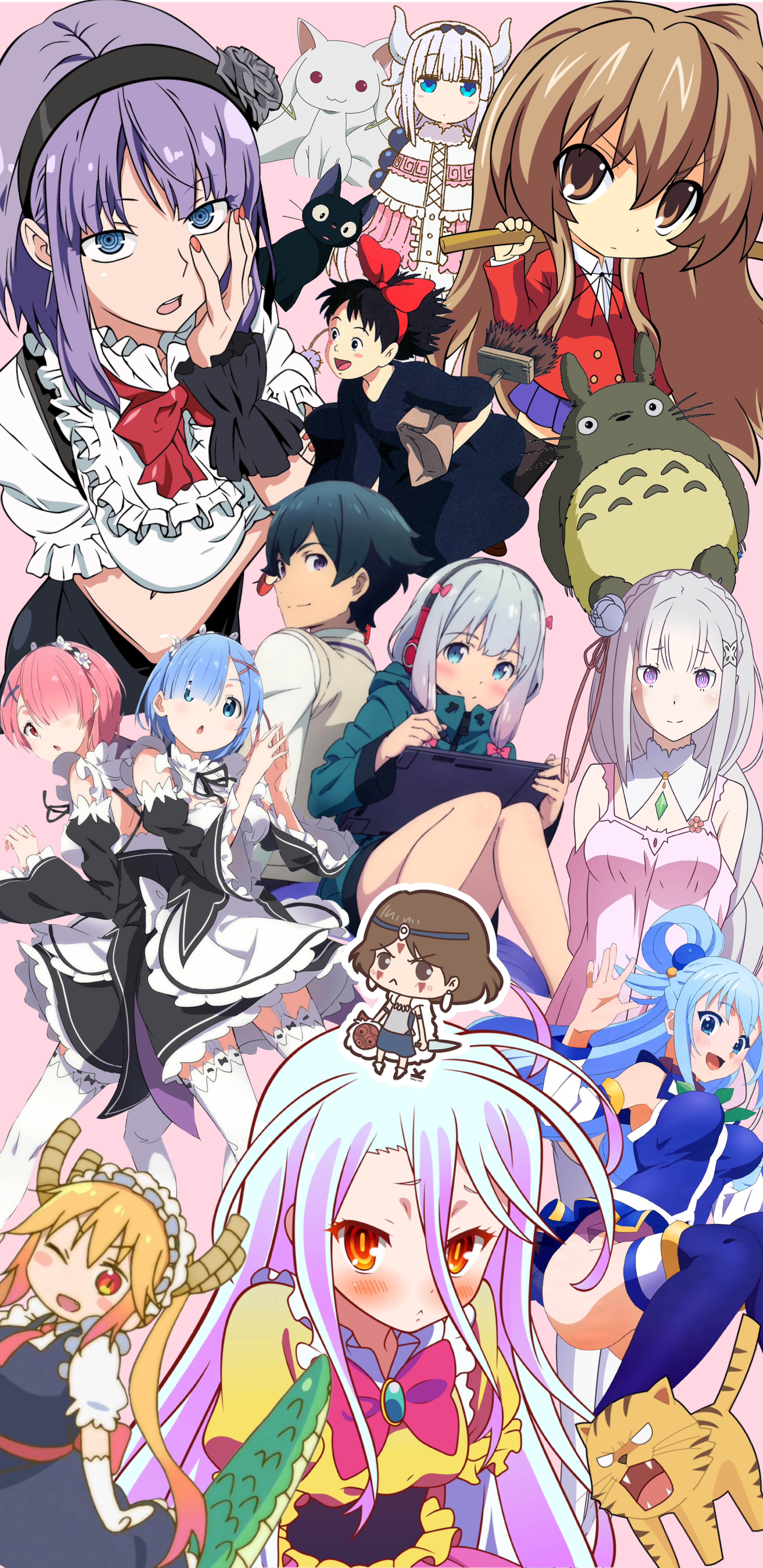 4320x8880 Anime Collage Wallpaper Phone