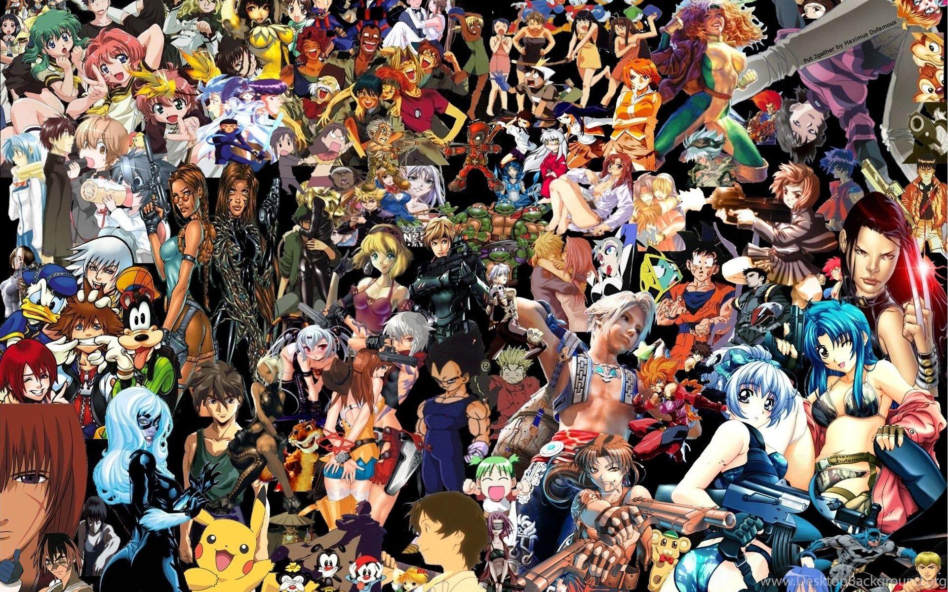 1920x1200 Anime Collage Wallpaper Free Download 14302 HD Wallpaper Site Desktop Background