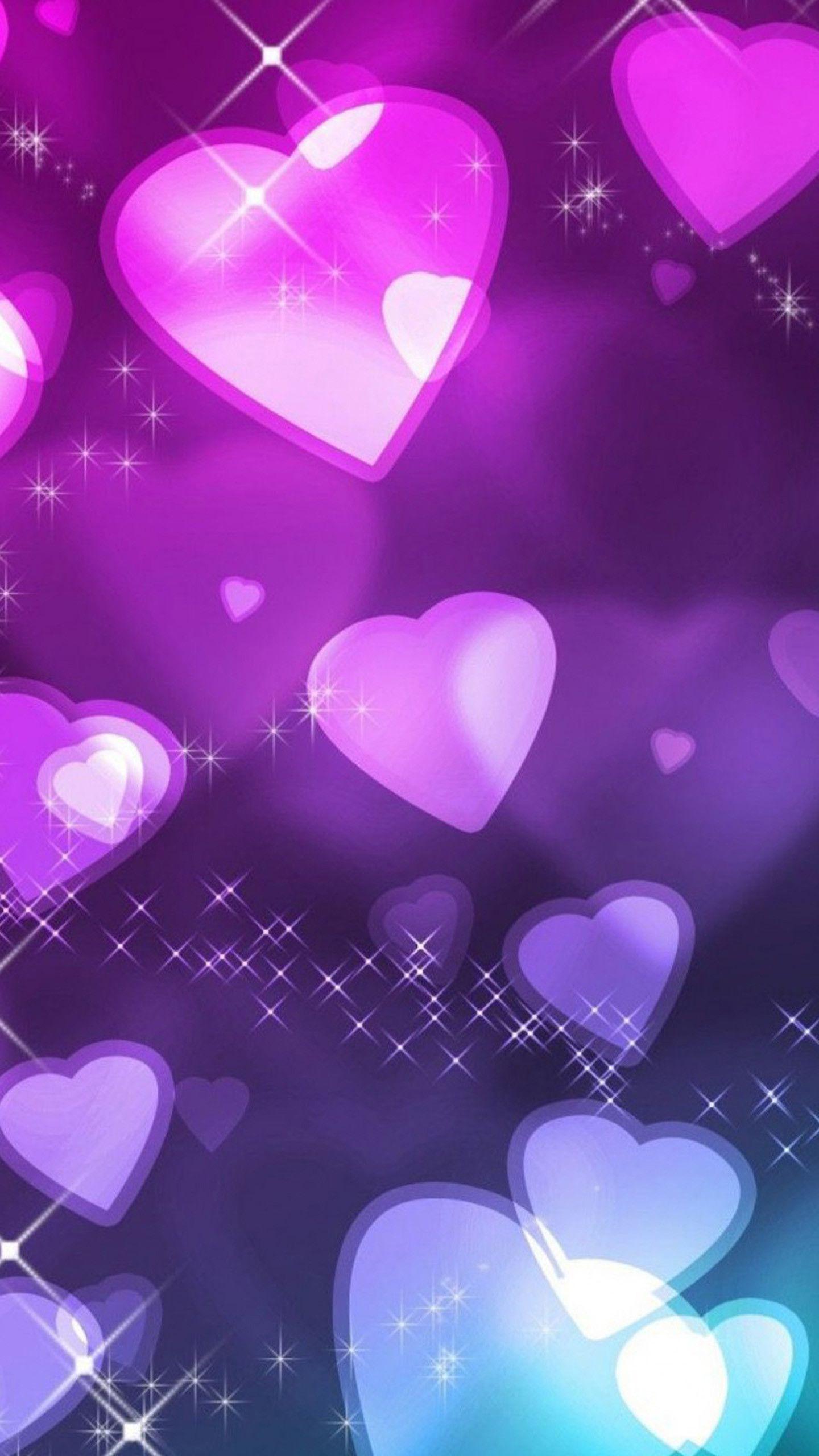 1440x2560 Wallpaper Purple Love