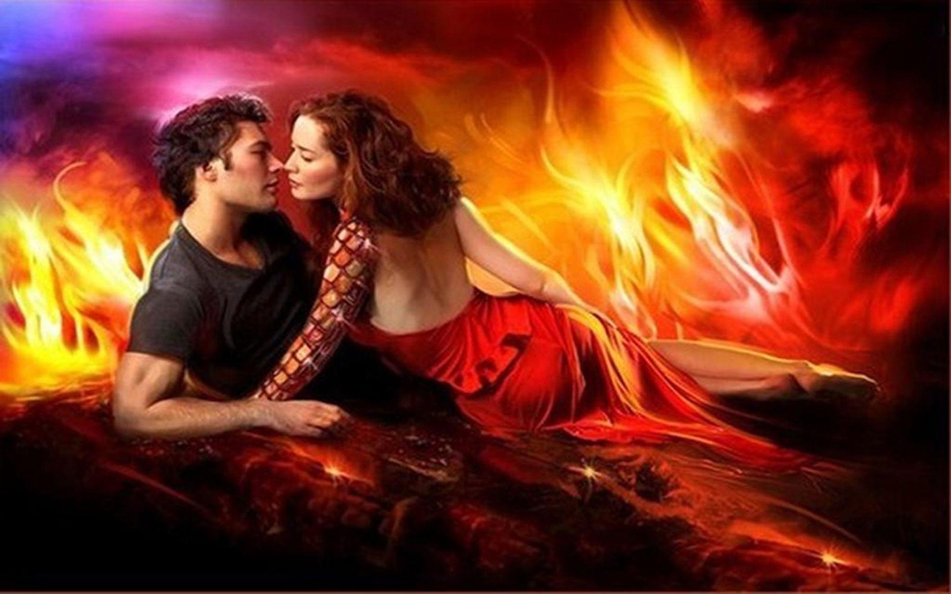 1920x1200 Romantic couple handsome couple hot love fire flame boy and girl in red dress love image for whatsapp viber faceboock twitter :