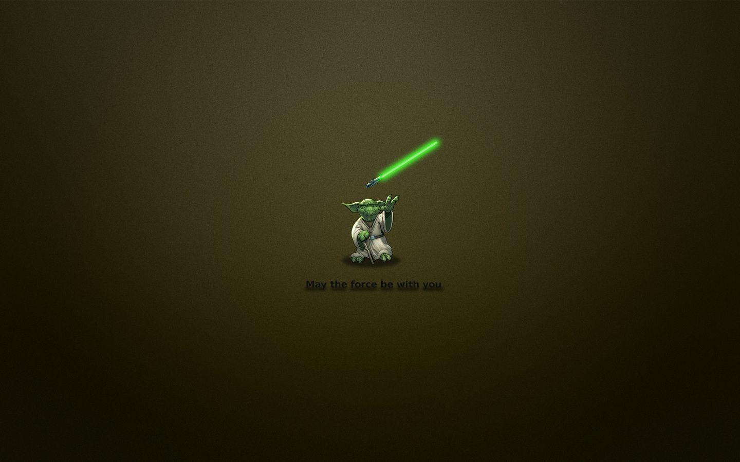1440x900 the phrase, jedi, minimal walls, star wars, yoda, minimalism desktop wallpaper 31560