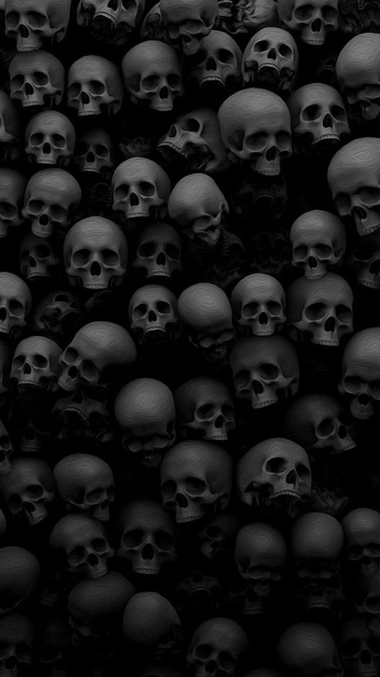 750x1334 Skull Wallpaper