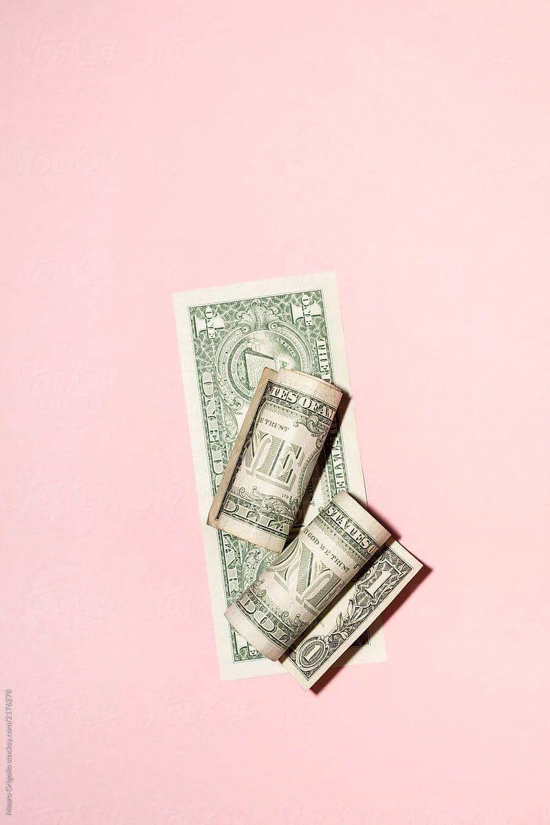 800x1200 US Dollar Bills On Pink Background by Mauro Grigollo for Stocksy United. Money wallpaper iphone, Pink background, Money background