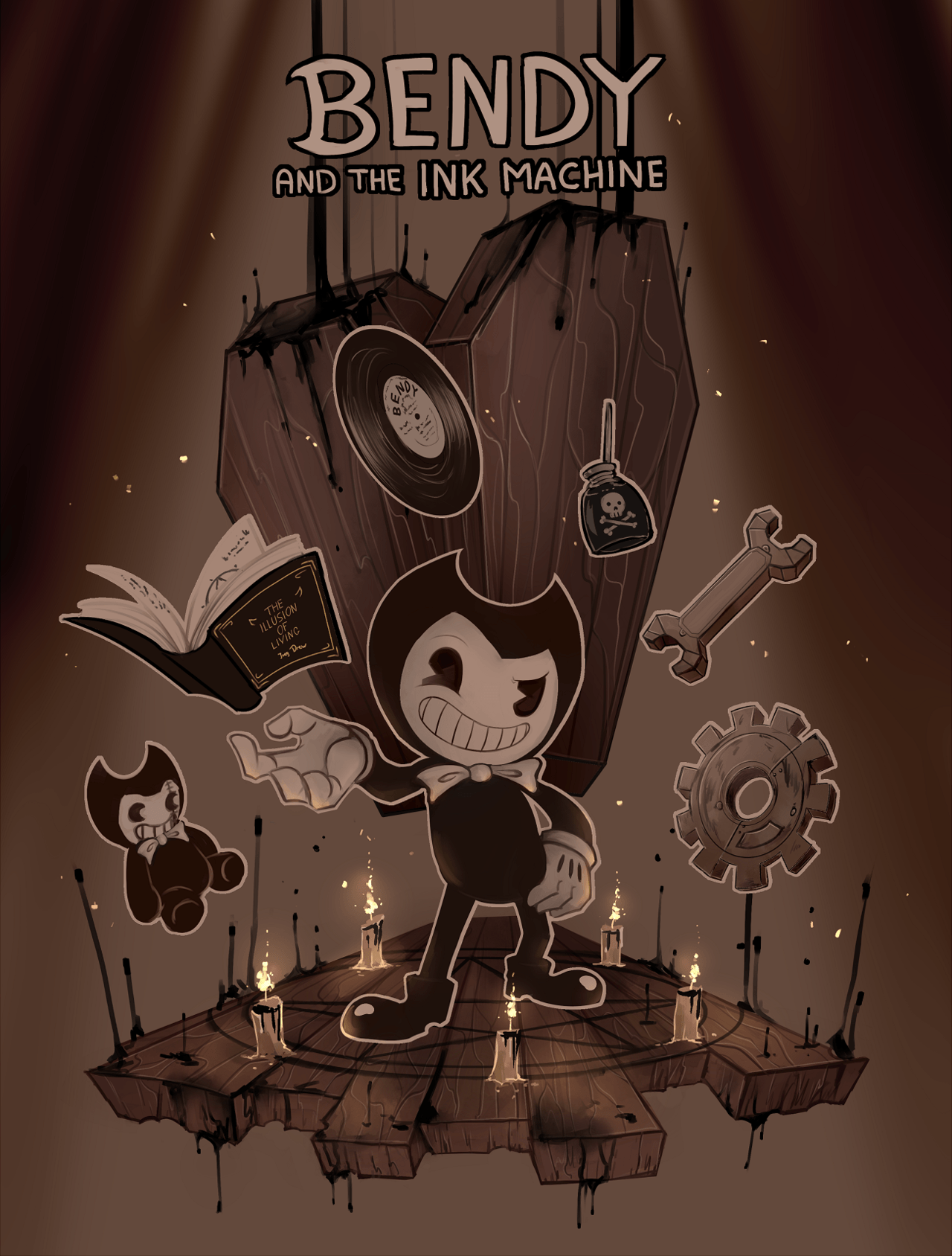 1280x1688 Beast Bendy Wallpaper