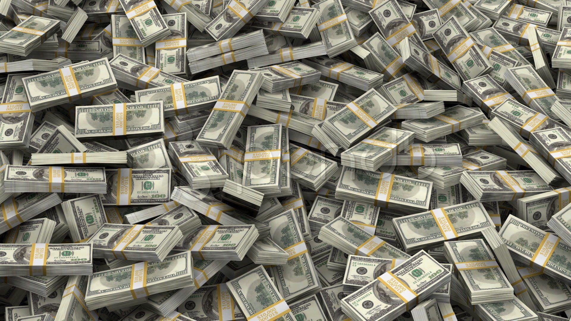 1920x1080 Stack Of New 100 Dollar Bills Wallpaper
