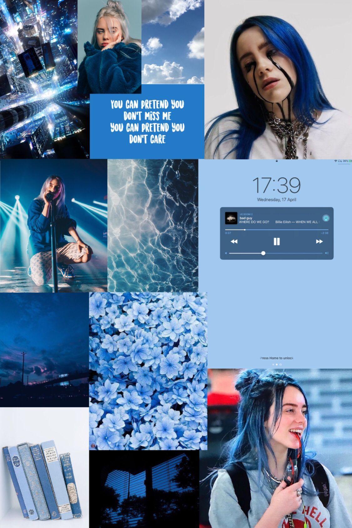 Billie Eilish Blue Wallpapers - Top Free Billie Eilish Blue Backgrounds ...