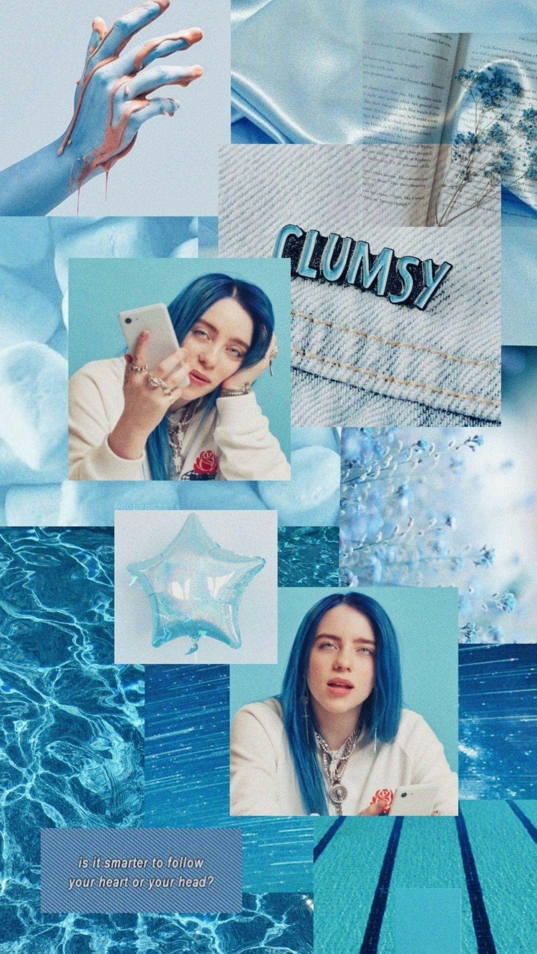 Billie Eilish Blue Wallpapers - Top Free Billie Eilish Blue Backgrounds ...