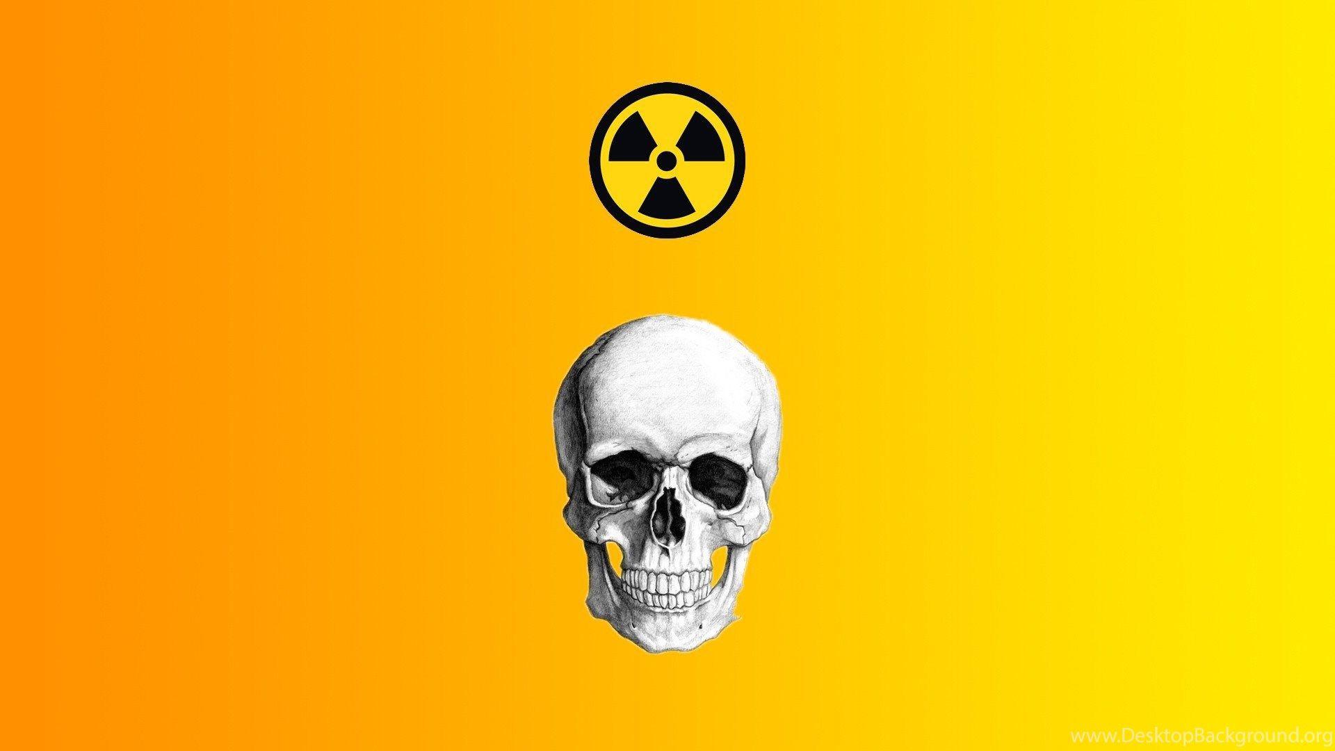1920x1080 Skull And Radioactive Danger Sign Wallpaper And Image. Desktop Background
