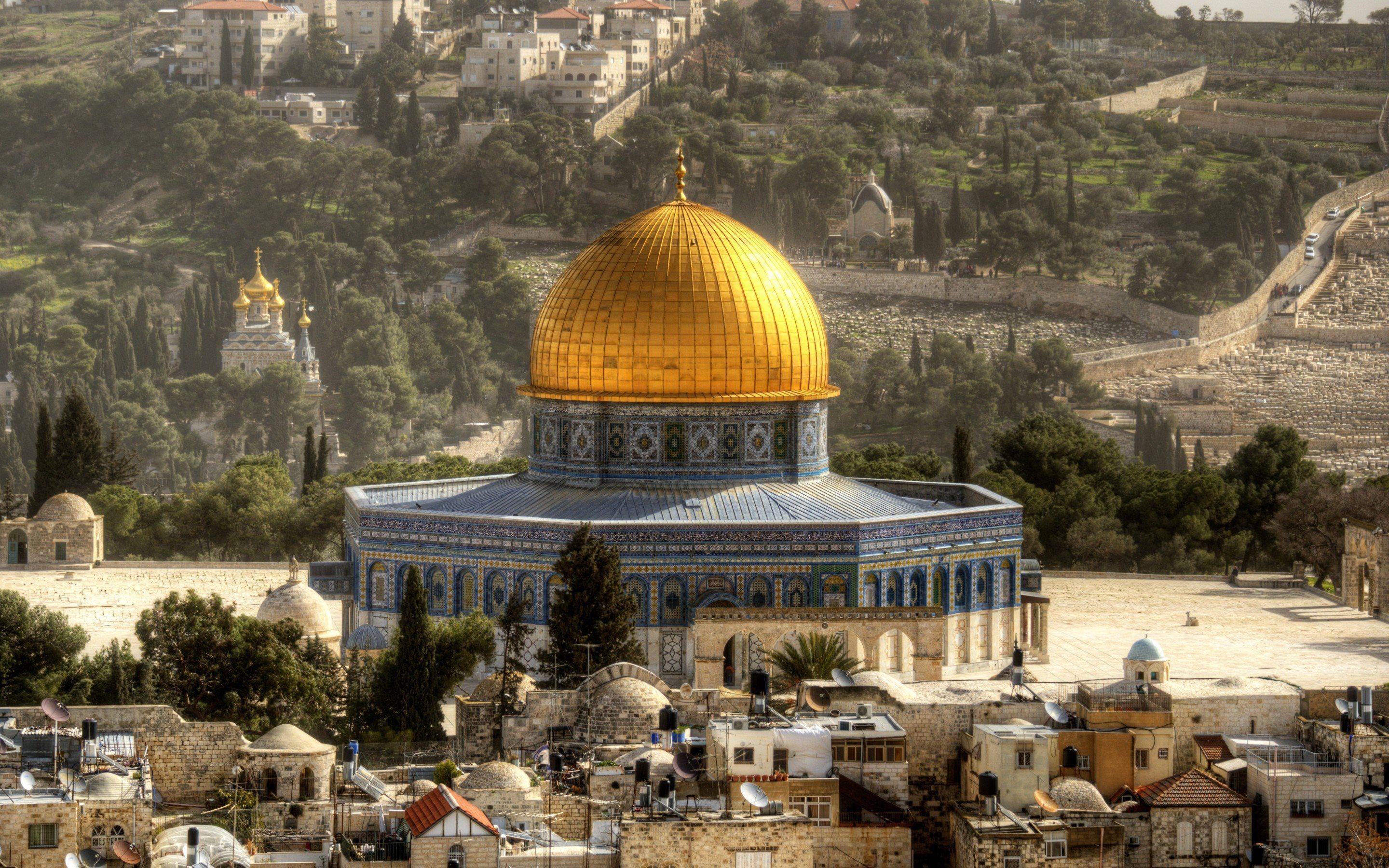 2880x1800 Download Wallpaper Temple Mount, Islam, Aqsa Mosque, Al Aqsa Mosque, Israel, Jerusalem, Al Masjid Al Aqsa, Golden Roof For Desktop With Resolution 2880x1800. High Quality HD Picture Wallpaper