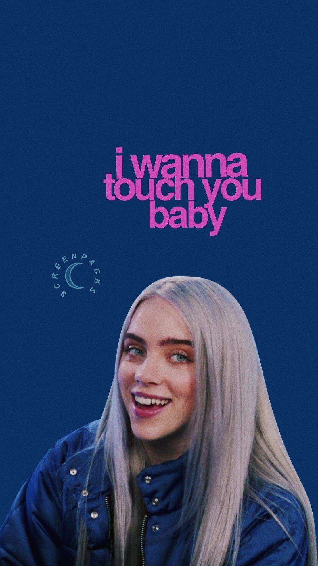 1106x1967 Lockscreen Billie Eilish Wallpaper Blue