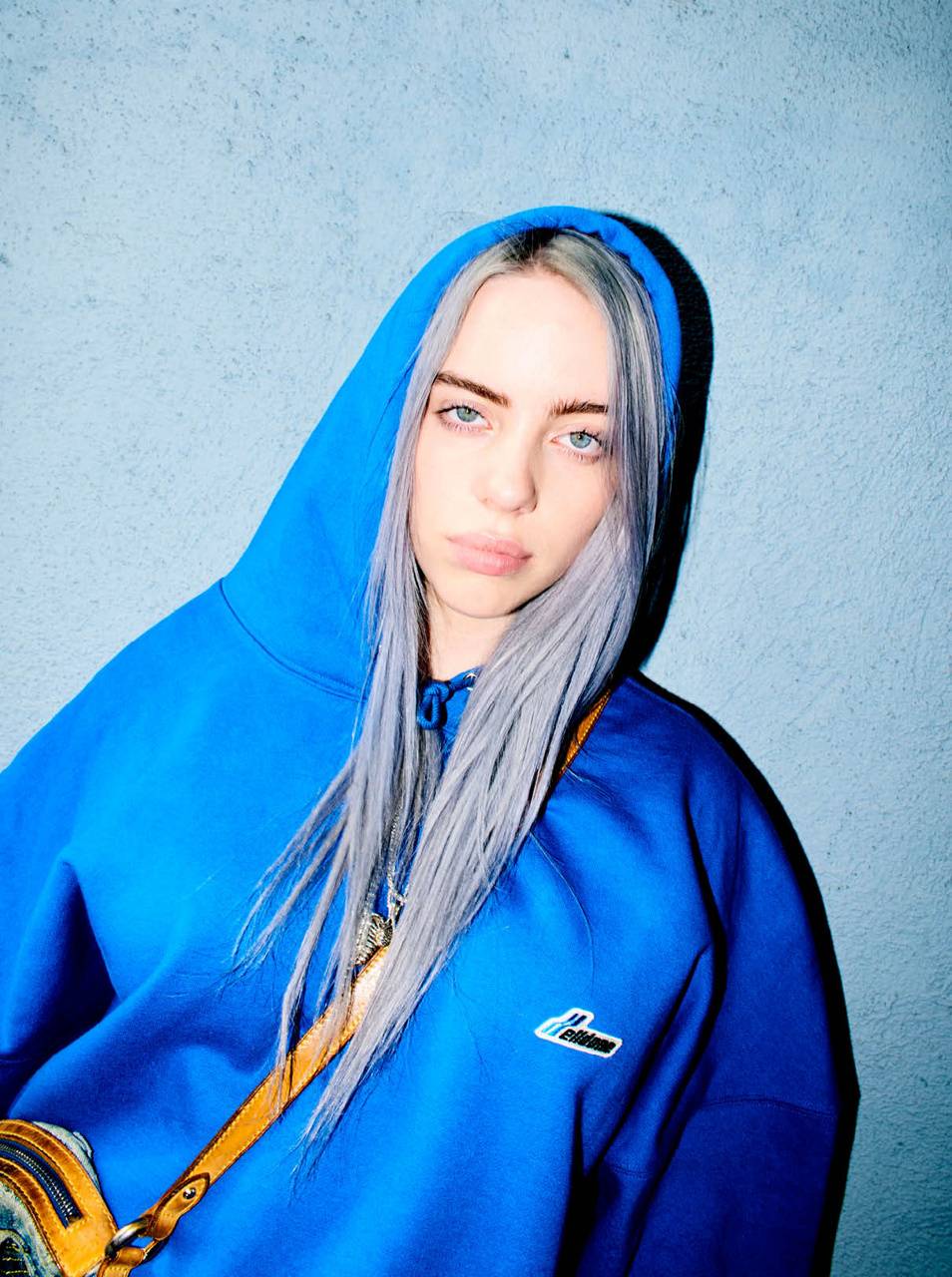 954x1280 Billie Eilish Blue Wallpaper