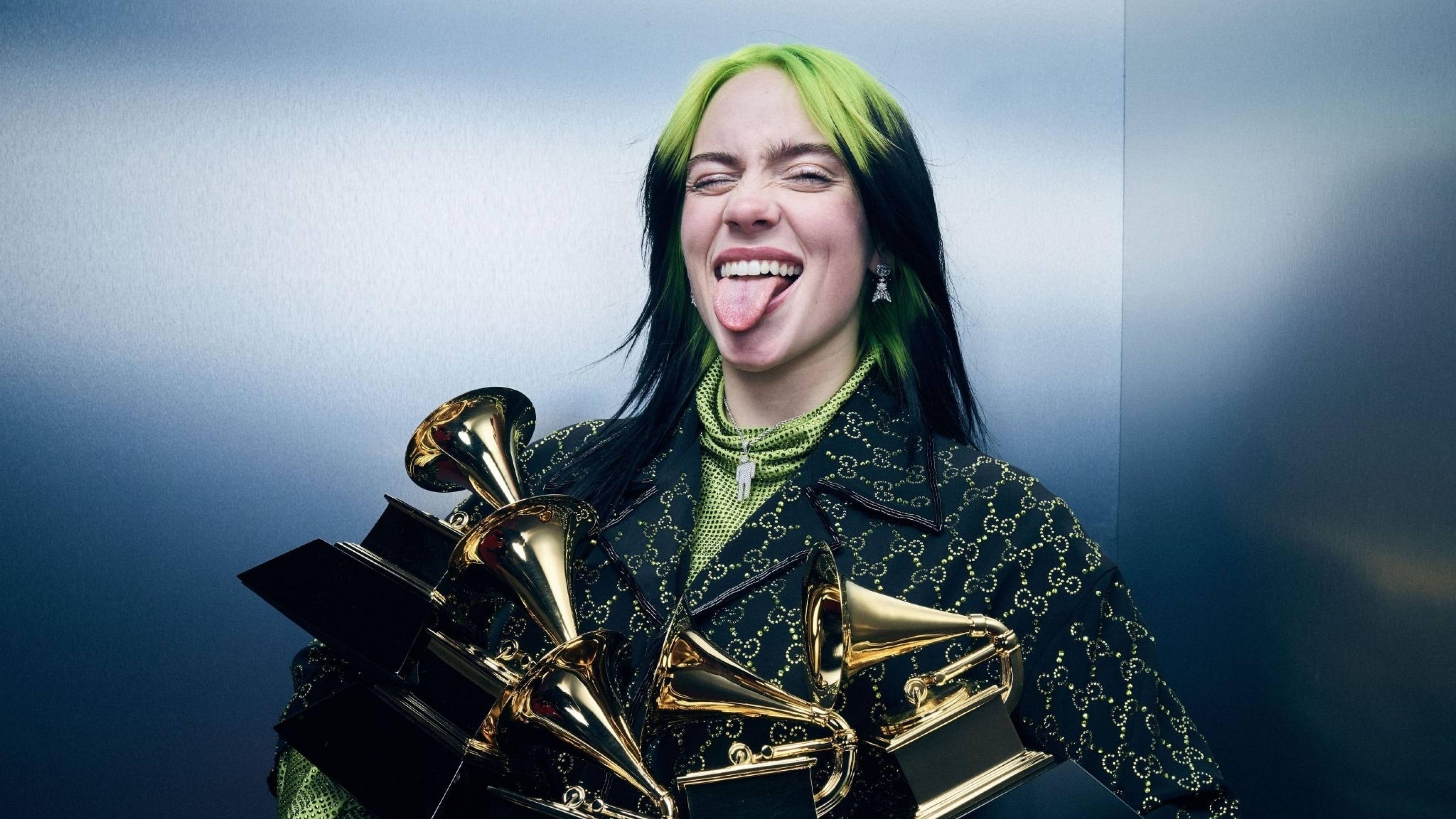 5120x2880 Billie Eilish Grammy 2020 5K Wallpaper, HD Celebrities 4K Wallpaper, Image, Photo and Background