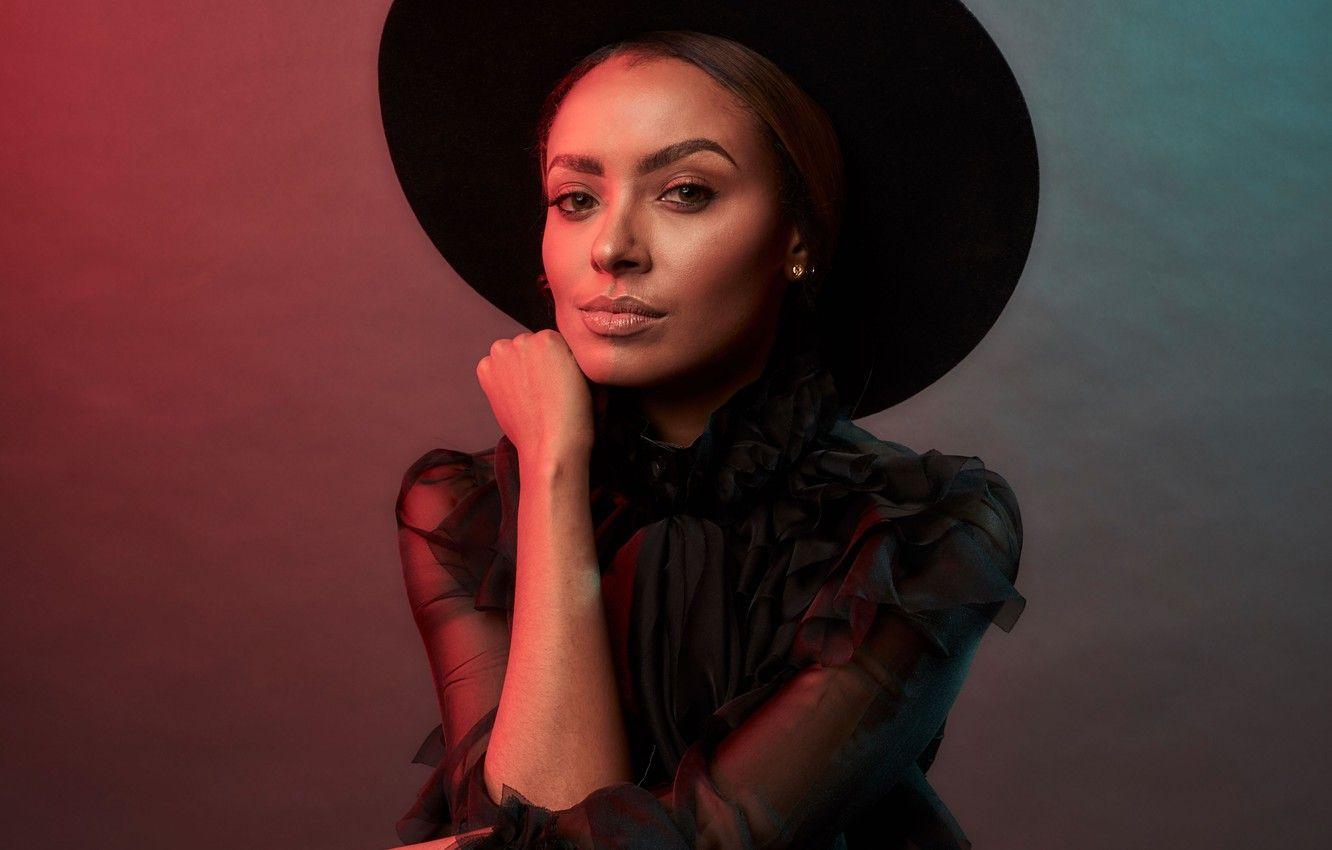 1332x850 Wallpaper portrait, hat, actress, Kat Graham image for desktop, section девушки