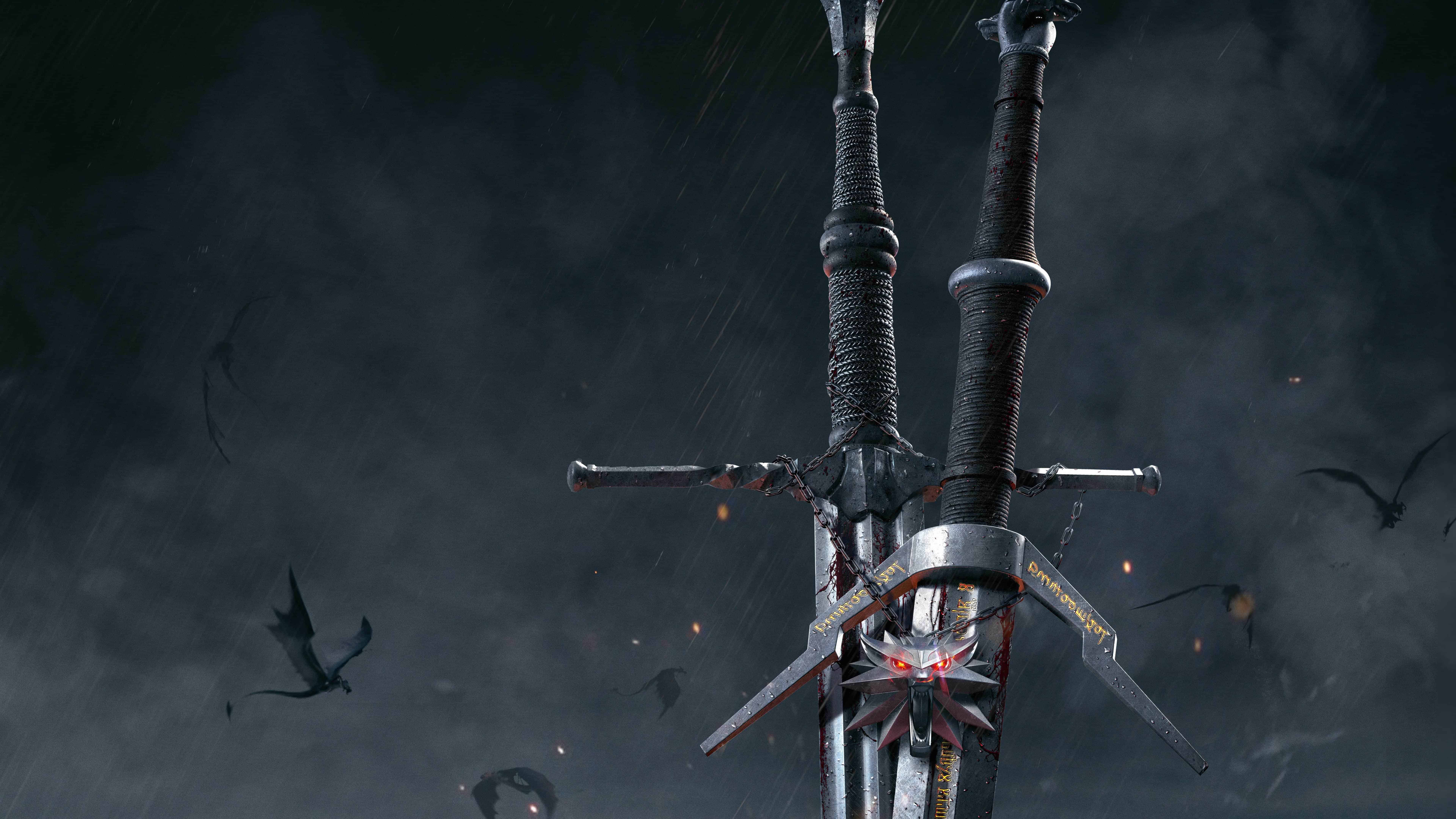 7680x4320 Witcher 3 Dual Monitor Wallpaper