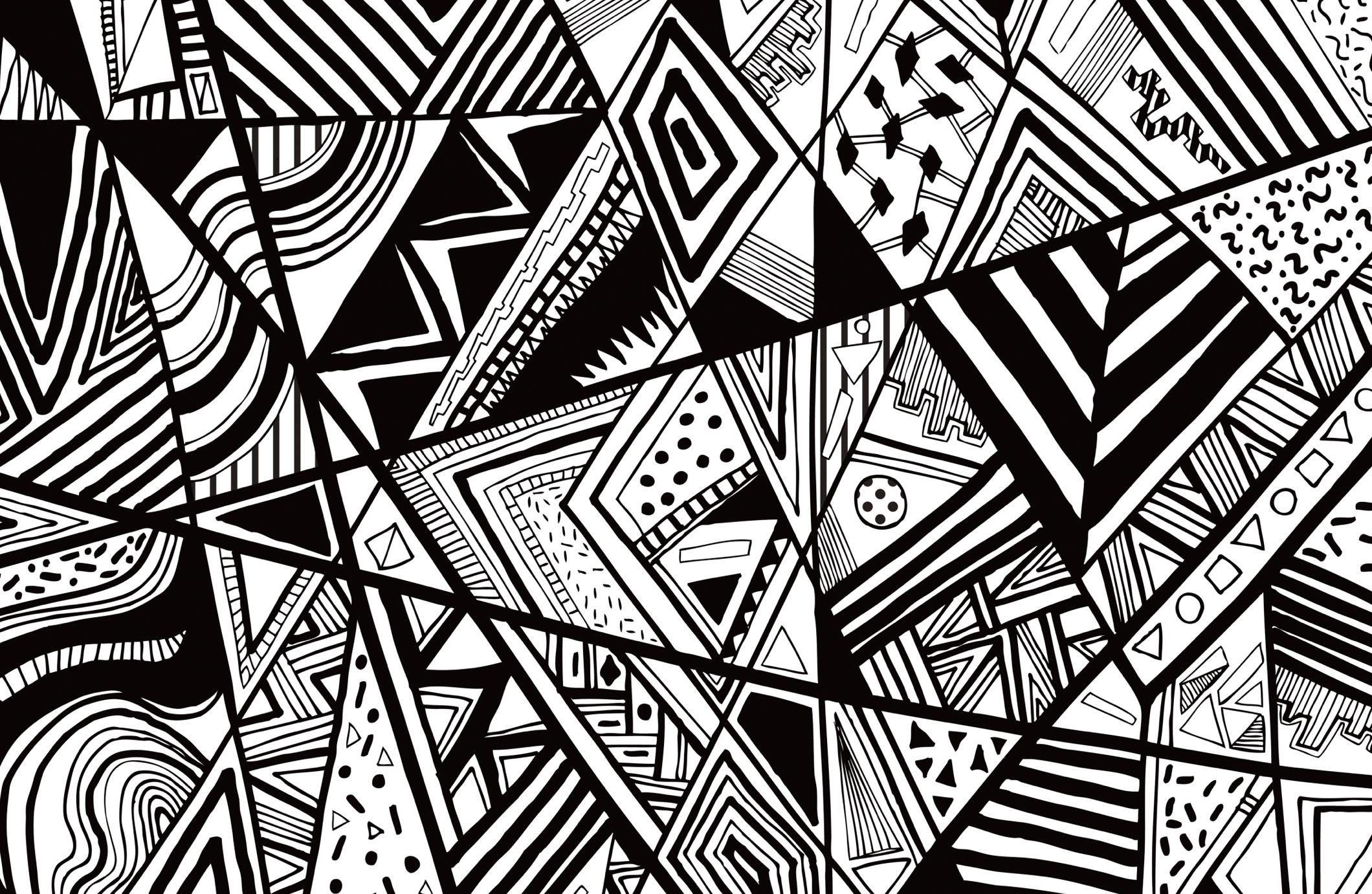 black and white abstract wallpaper pc