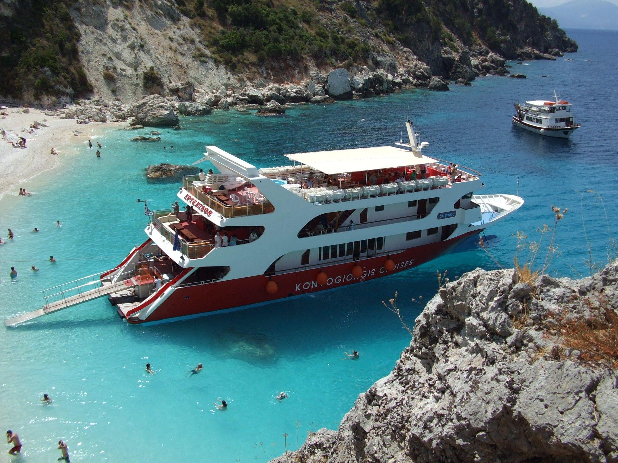 2048x1536 Beach Narure Cruis Boats Lefkada Greece Wallpaper Large Beach HD