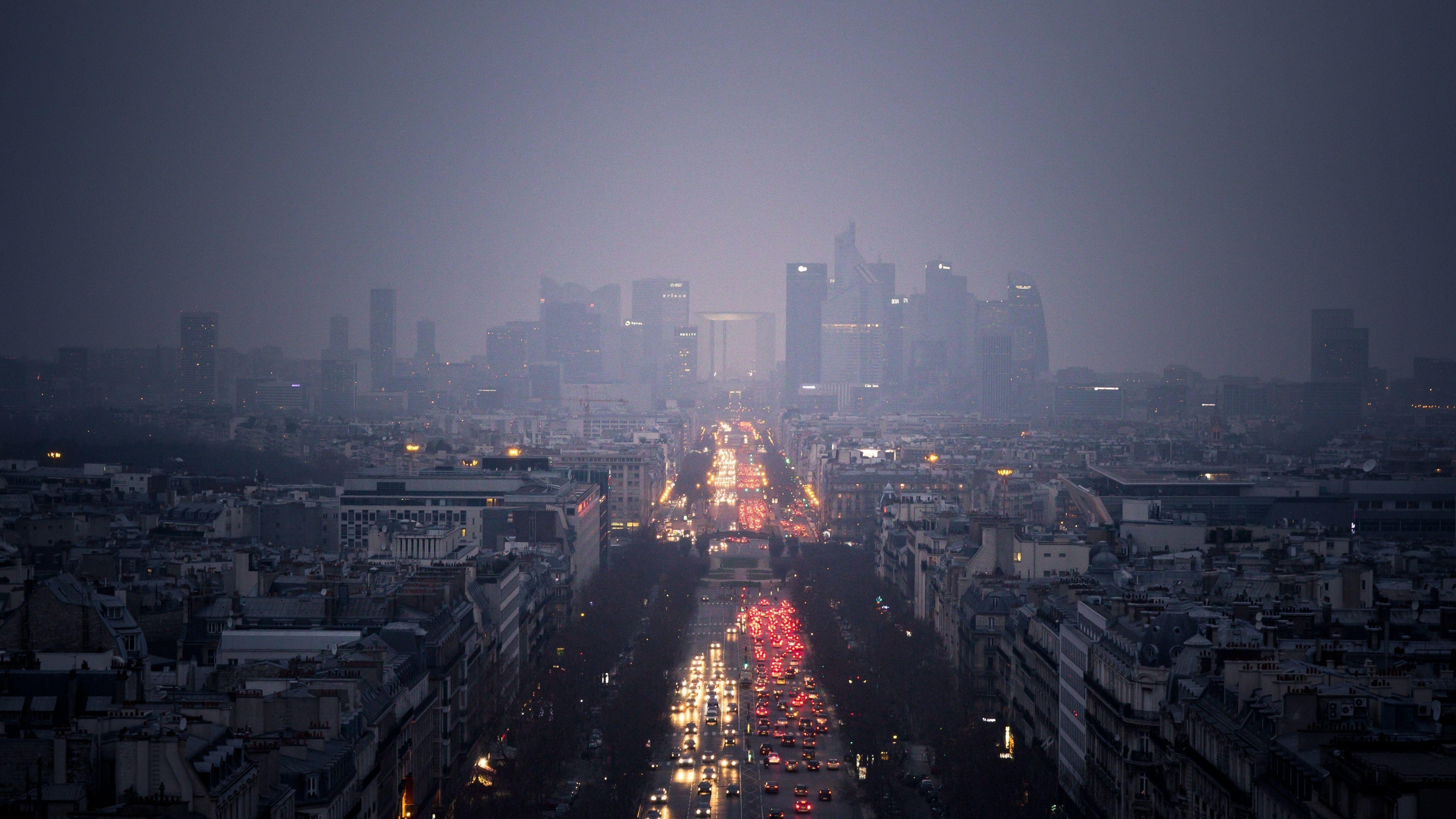 3840x2160 Aesthetics Rainy City Wallpaper