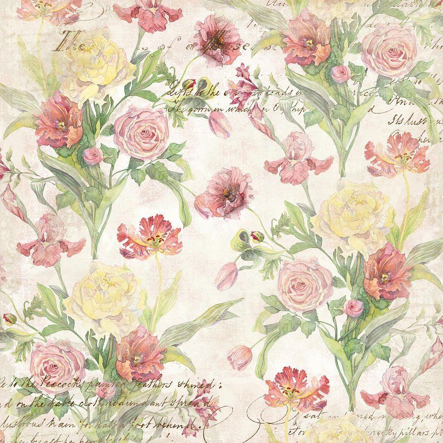 900x900 Vintage French Wallpaper
