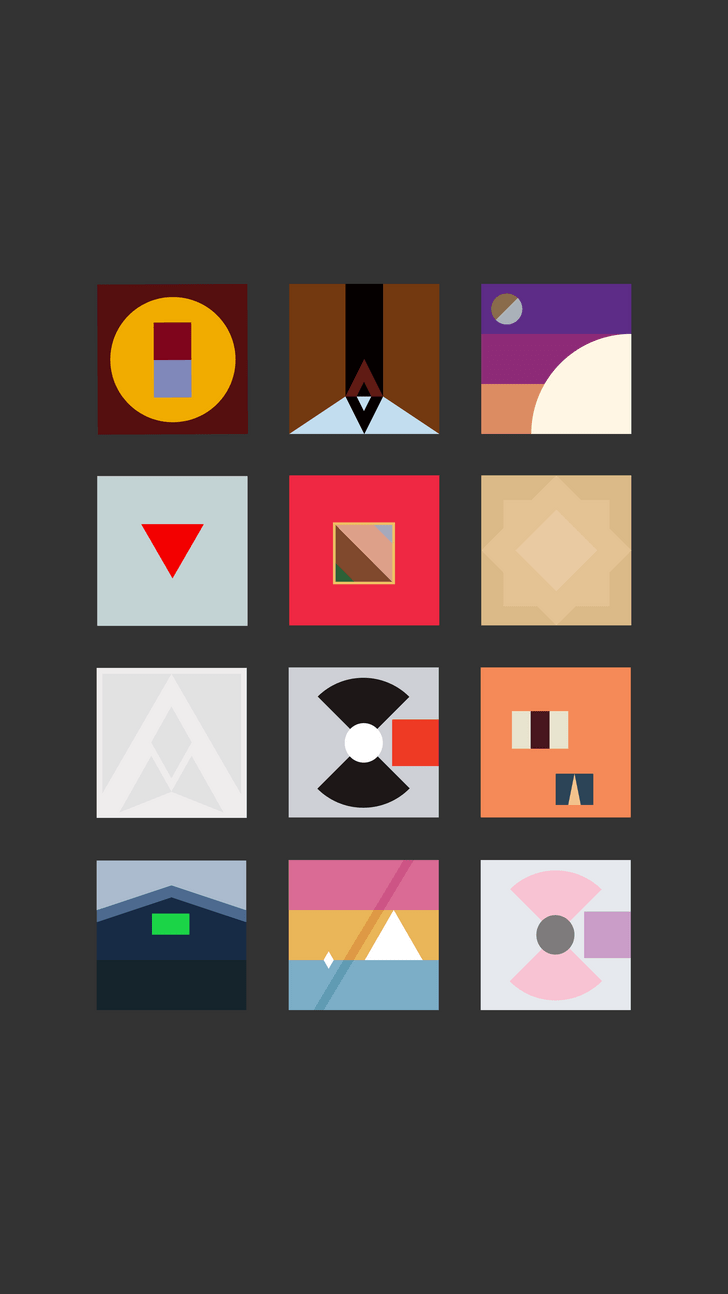 728x1294 Kanye Minimalist Album Covers
