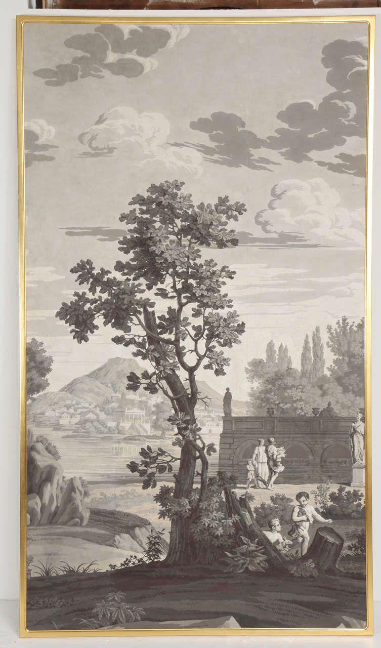753x1280 1820s Joseph Dufour Set of Grisaille Wall Panelsstdibs.com. Mural art, Scenic wallpaper, Grisaille