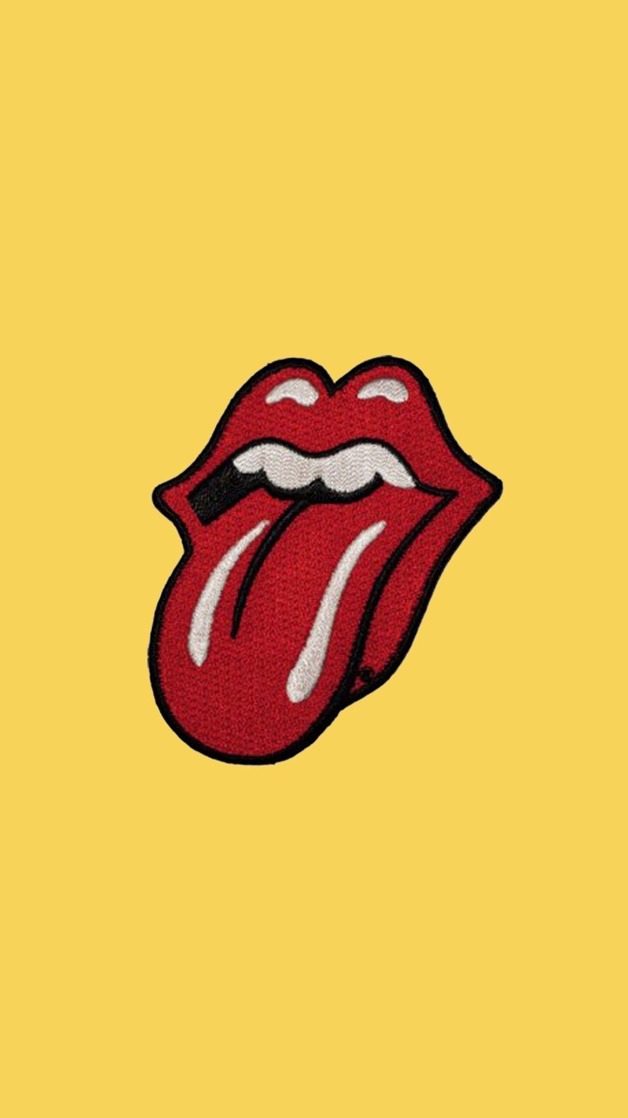 1242x2208 Red Lips Background