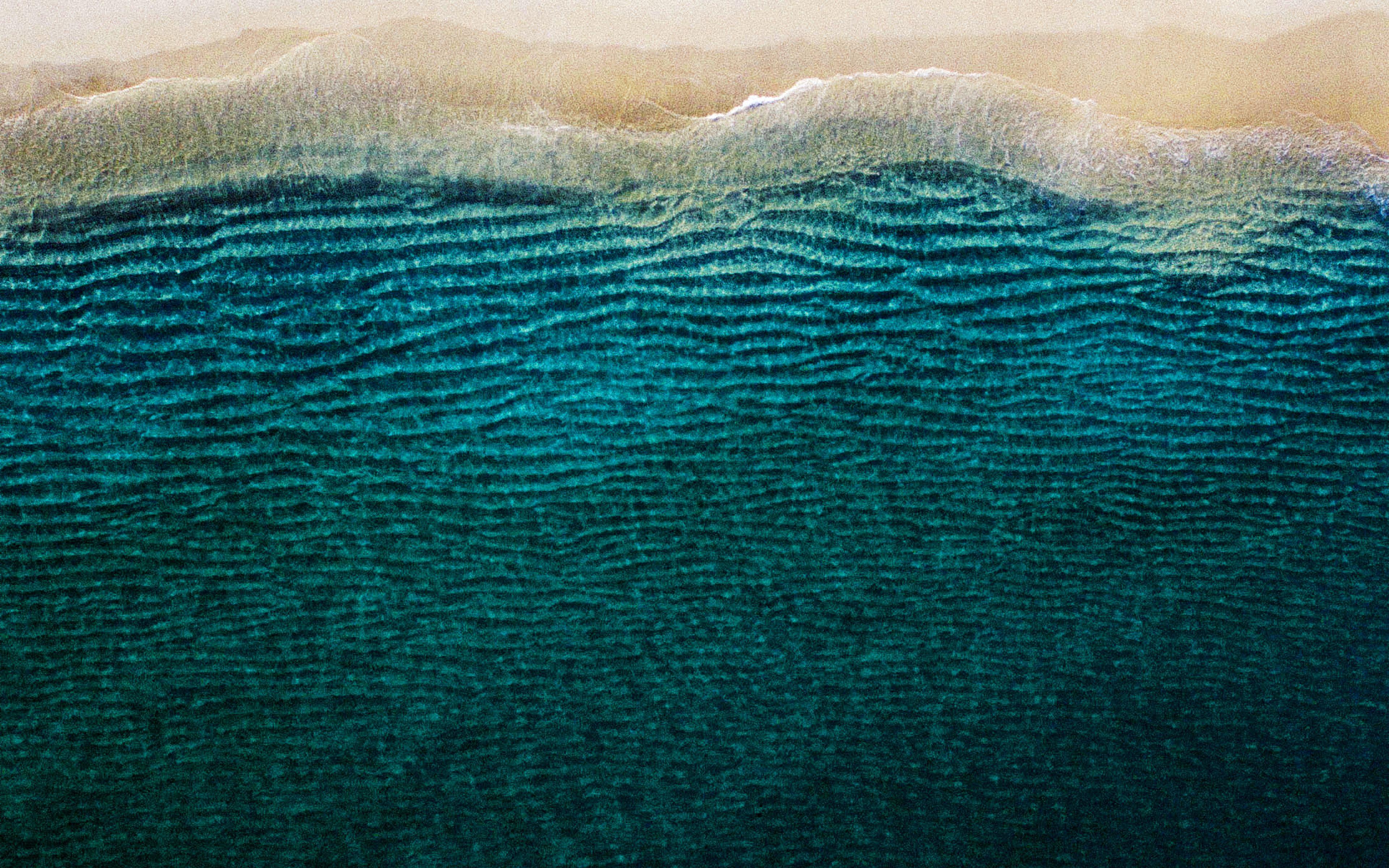 3840x2400 wallpaper for desktop, laptop. sea ocean dark minimal nature wave earth