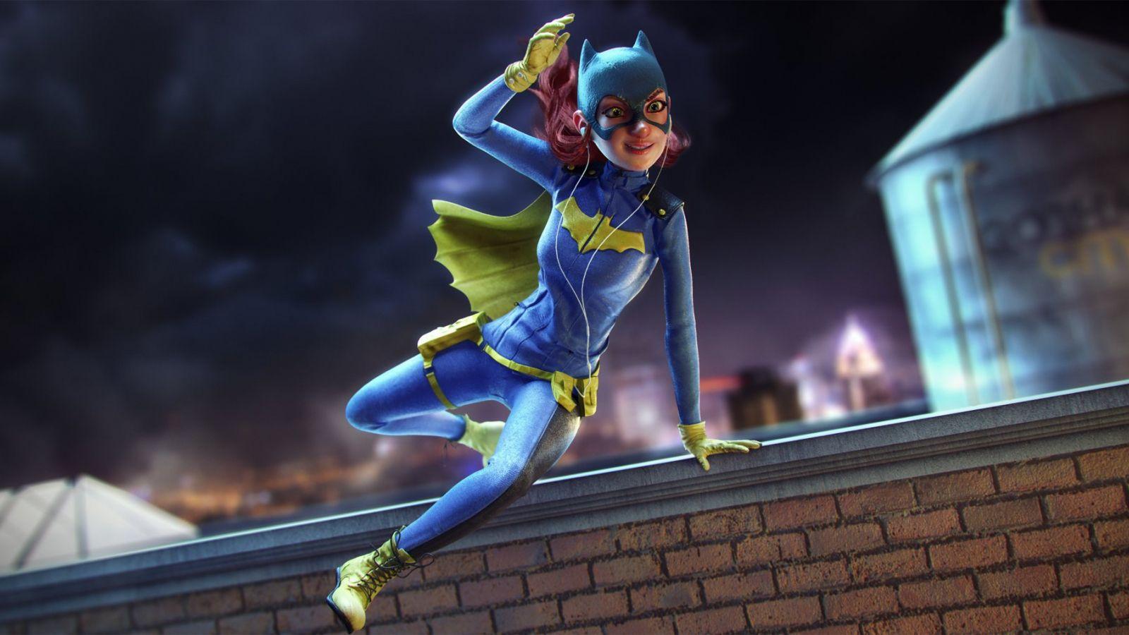 1600x900 Wallpaper Dc Comics, Batgirl Jump, Art HD Wallpaper