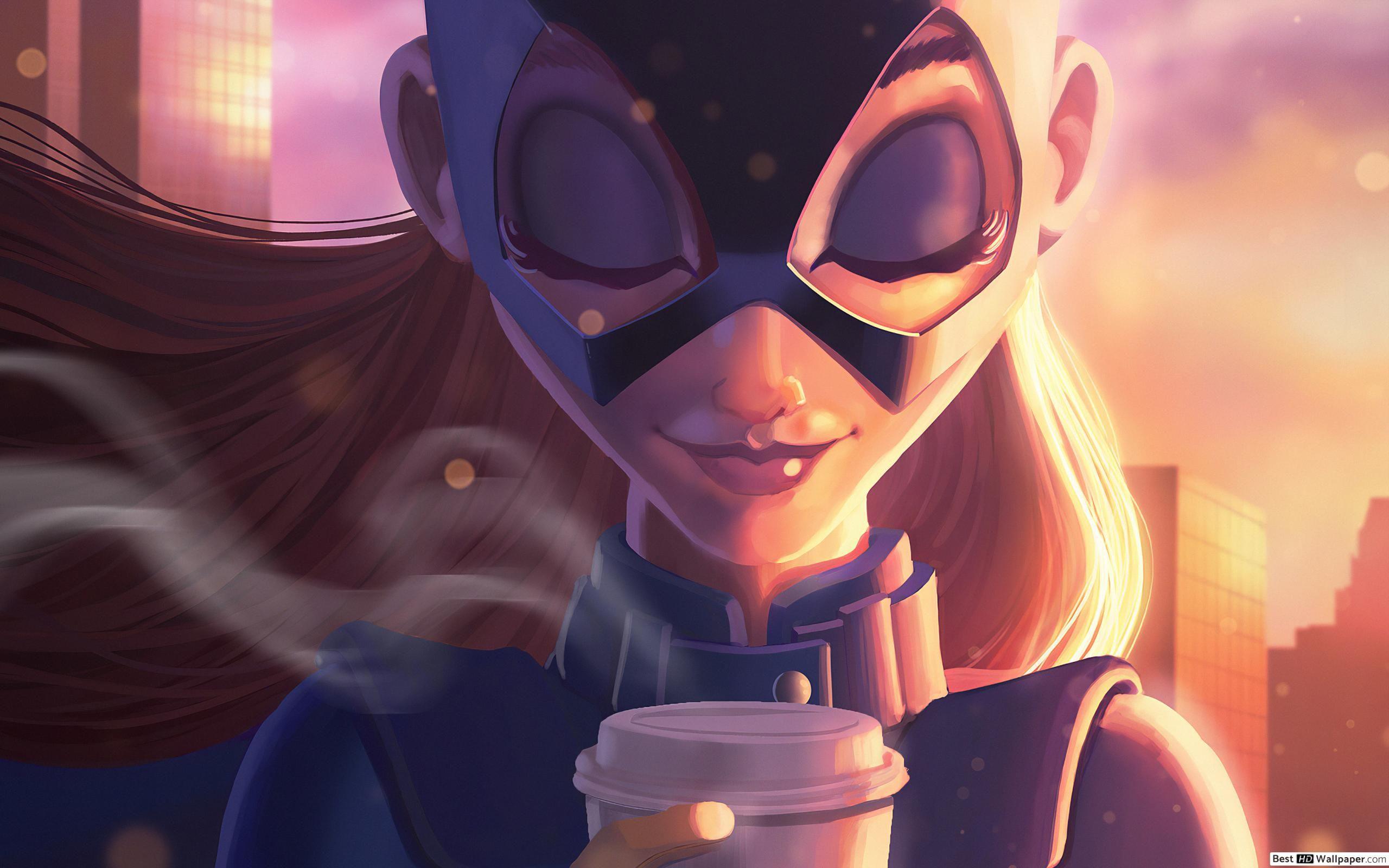2560x1600 DC Comics feeling her coffee HD wallpaper download