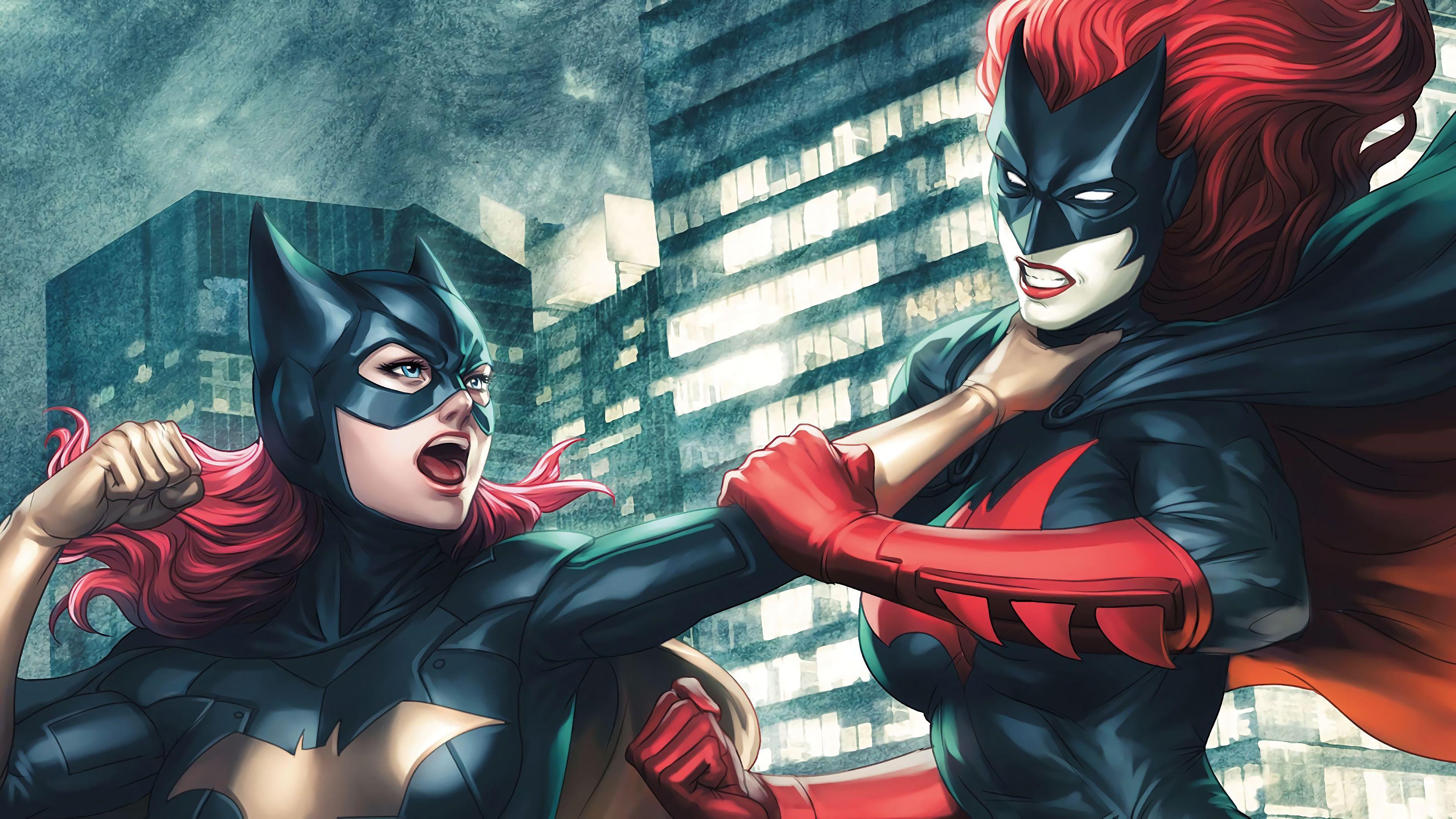 3840x2160 Wallpaper 4k Batgirl Vs Batwoman Fight 4k 4k Wallpaper, Artist Wallpaper, Artwork Wallpaper, Batgirl Wallpaper, Batwoman Wallpaper, Digital Art Wallpaper, Hd Wallpaper, Superheroes Wallpaper