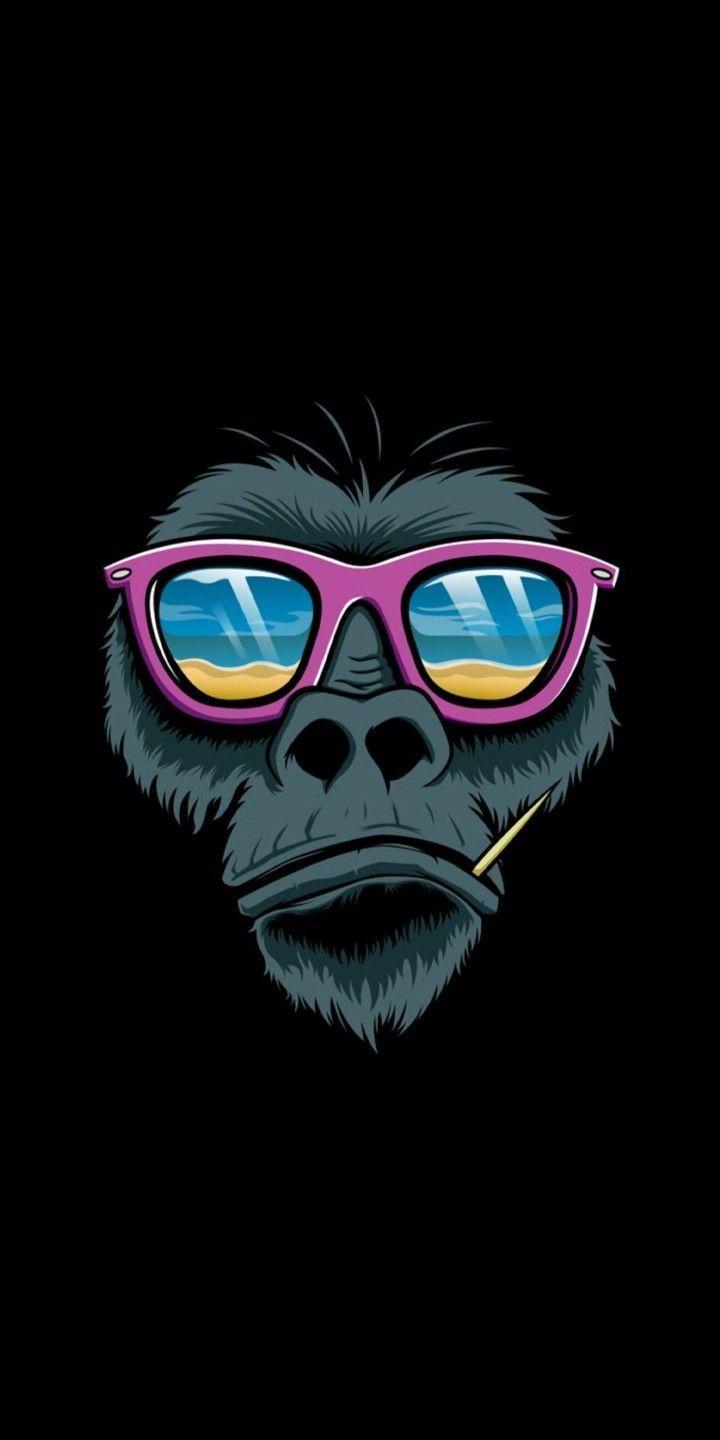 720x1440 Phone Wallpaper ☎. Monkey art, Illustration, Art