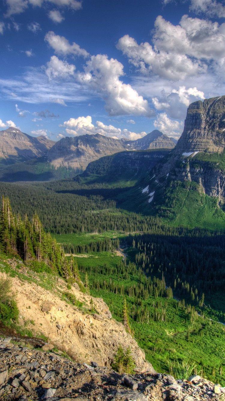 750x1334 USA, Montana, Canyon, Trees, Nature, Clouds 750x1334 IPhone 8 7 6 6S Wallpaper, Background, Picture, Image